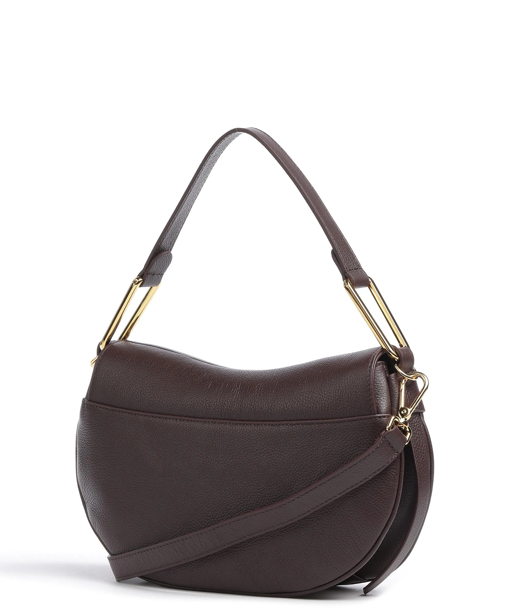  Coccinelle Magie Borsa hobo pelle granulata mogano  