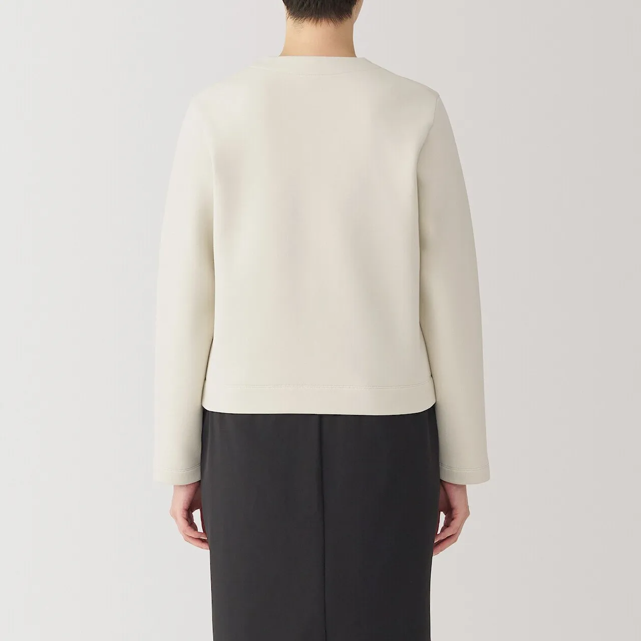 Cotton Blend Long Sleeve Cardigan