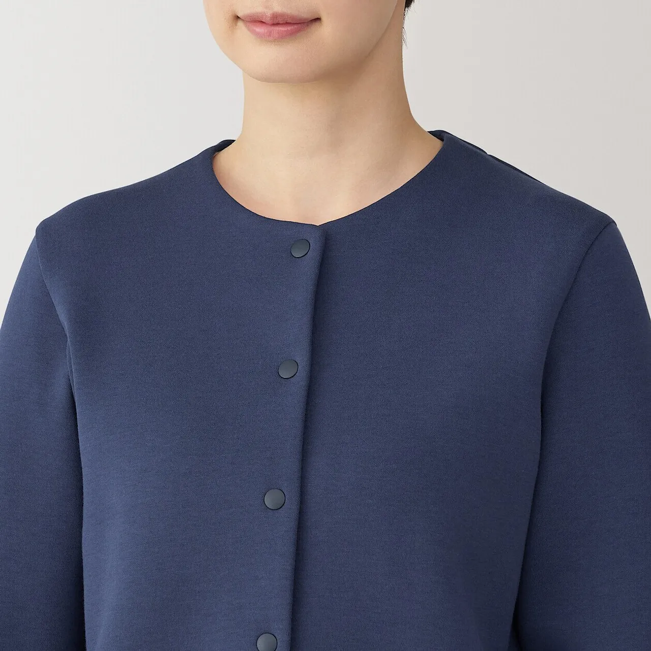 Cotton Blend Long Sleeve Cardigan