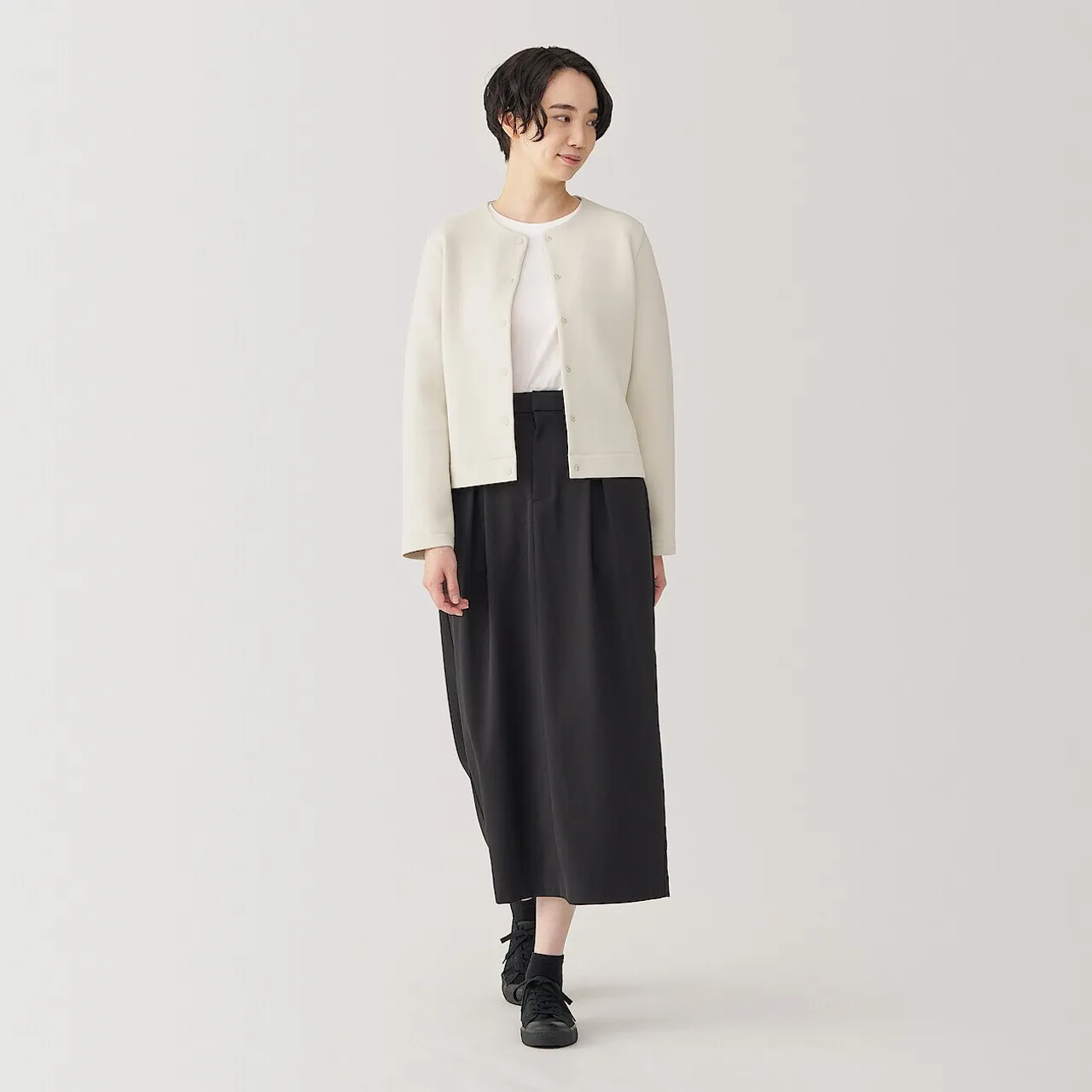 Cotton Blend Long Sleeve Cardigan