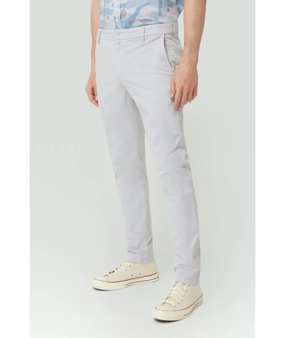 DONDUP--Pantalone slim Ral in gabardina leggera stretch