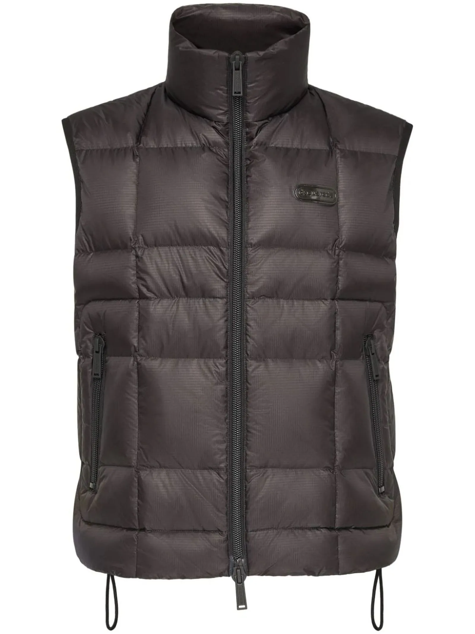 DSQUARED Abbigliamento,Smanicati Piumino smanicato nero 