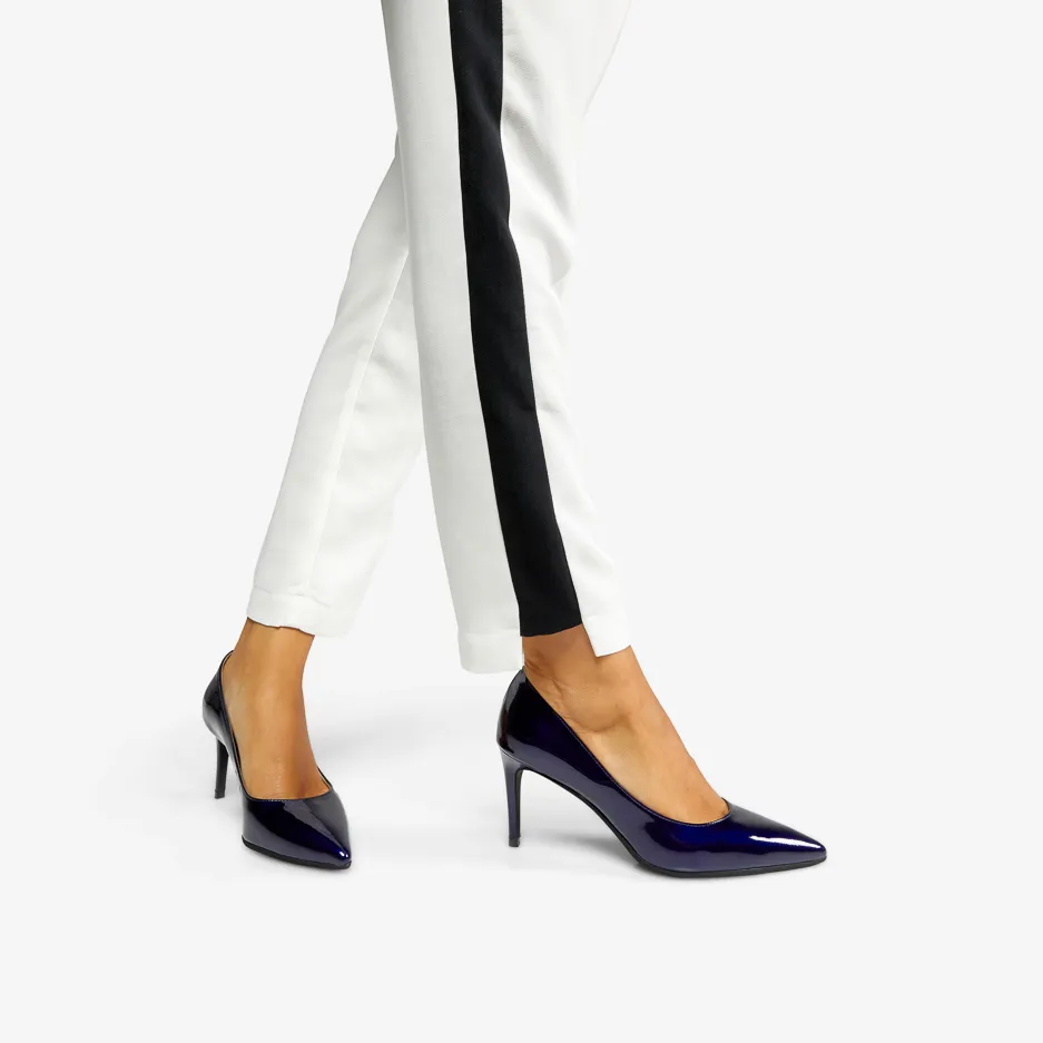 Décolleté in Vernice Blu