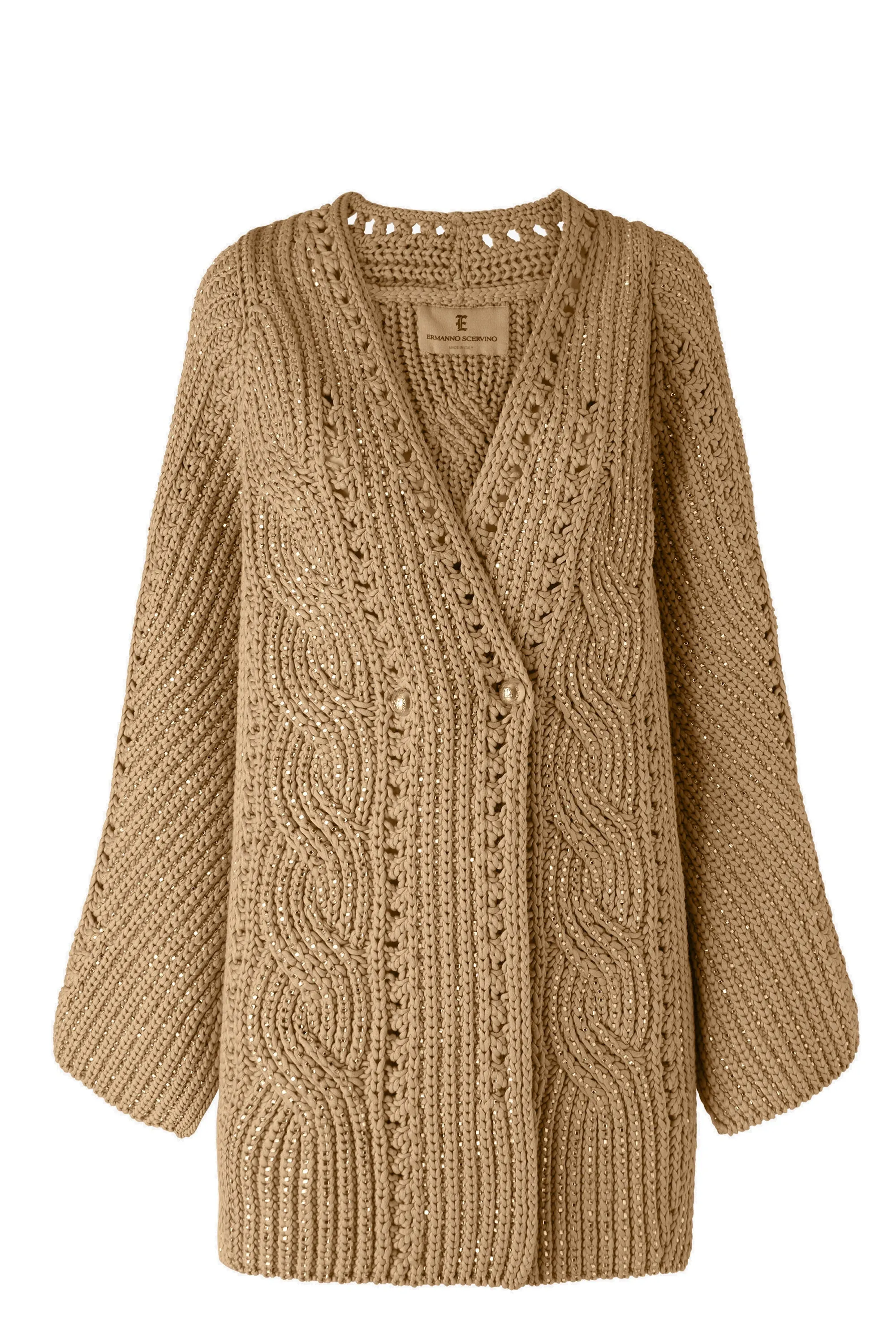 ERMANNO SCERVINO  Maglione in lana beige