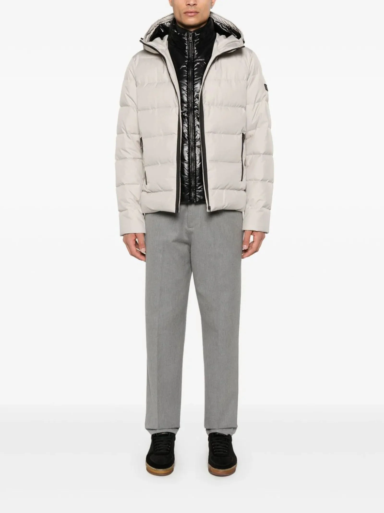 FAY Abbigliamento,Giubbotti Piumino Double Front Beige Chiaro 