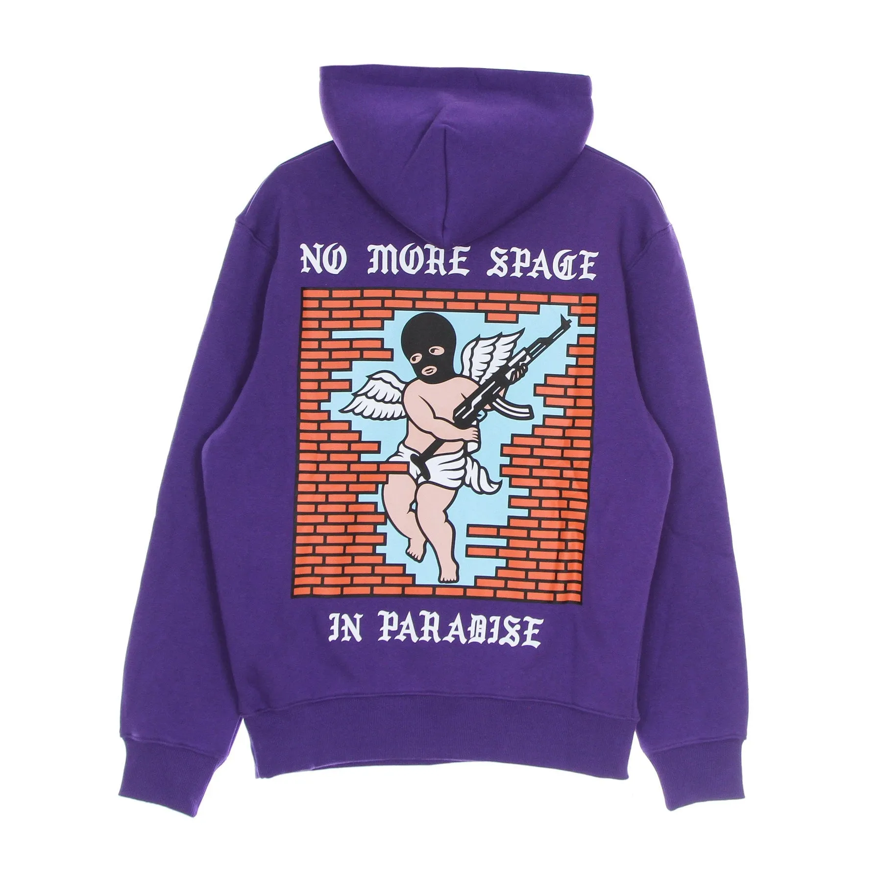 Felpa Cappuccio Uomo No More Space Hoodie Purple