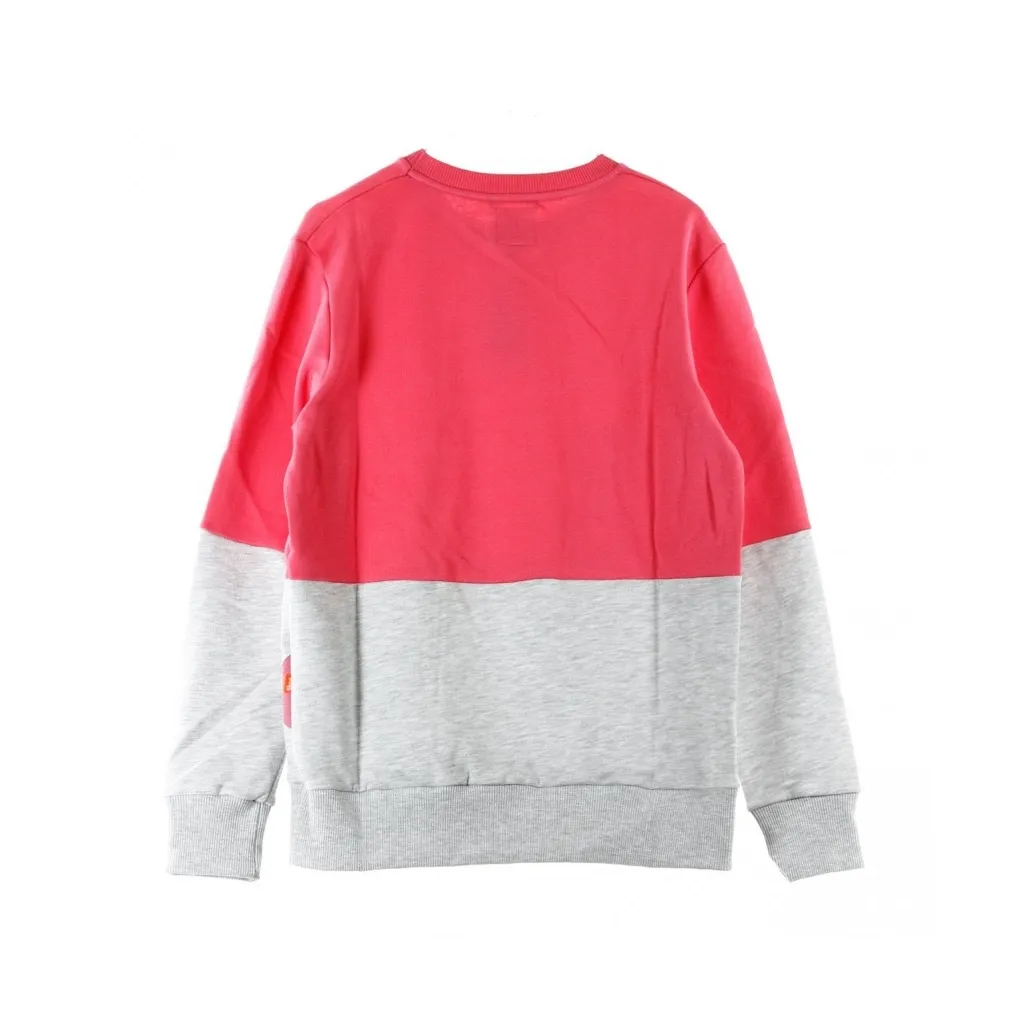 FELPA GIROCOLLO BICOLORE CN FUCHSIA