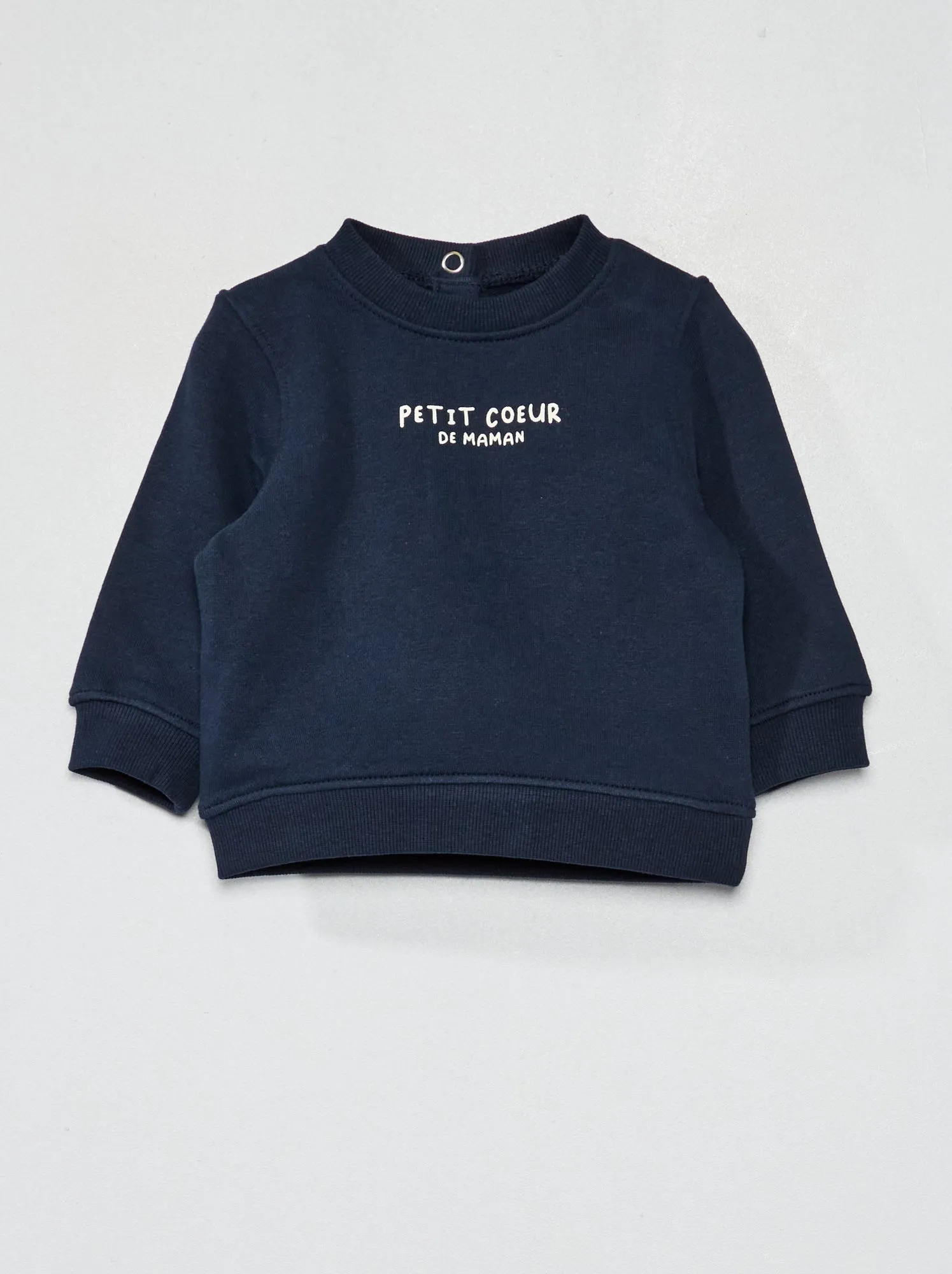 Felpa in tessuto felpato leggero - - Blu Navy