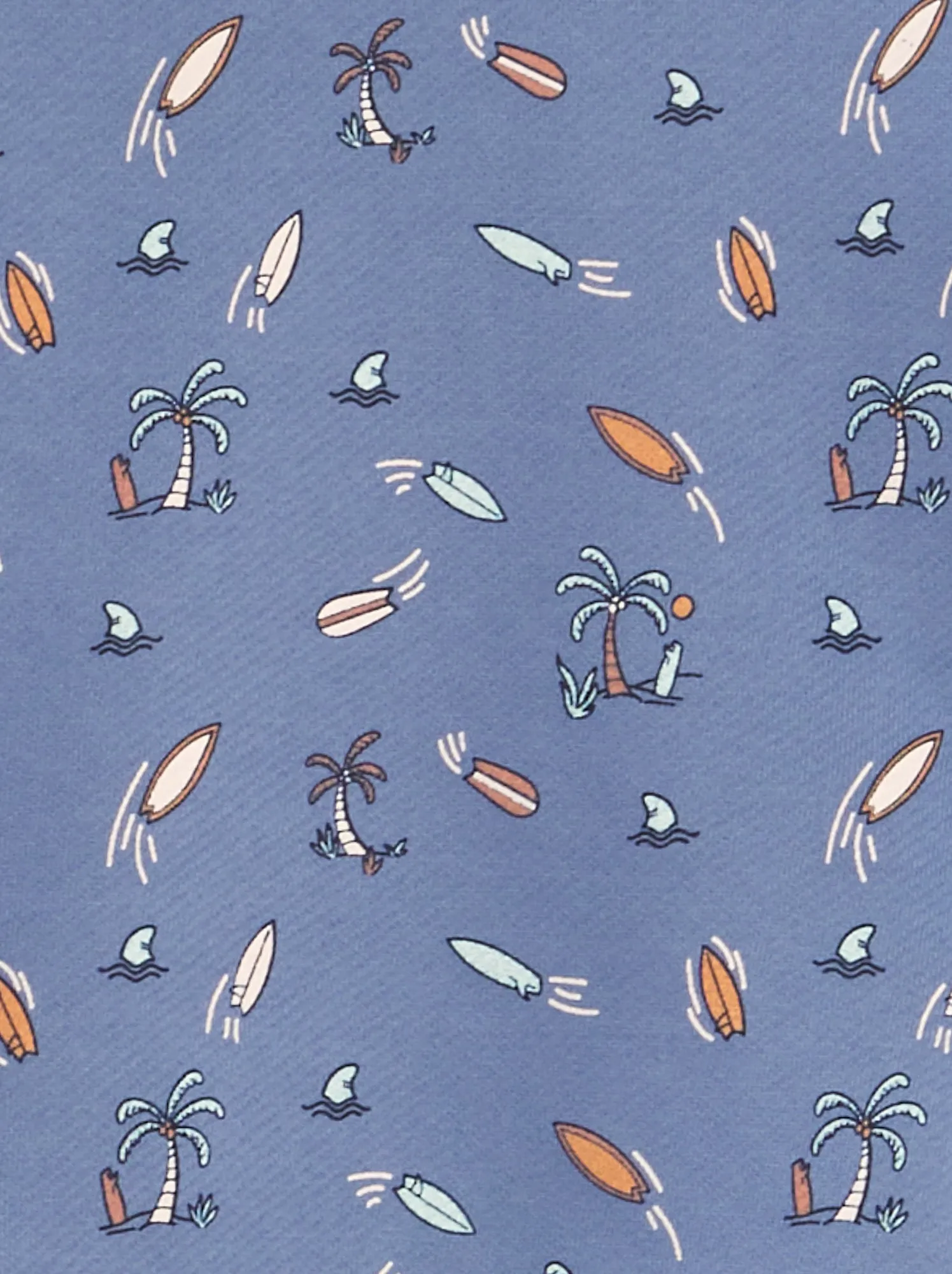 Felpa stampata in french terry - BLU