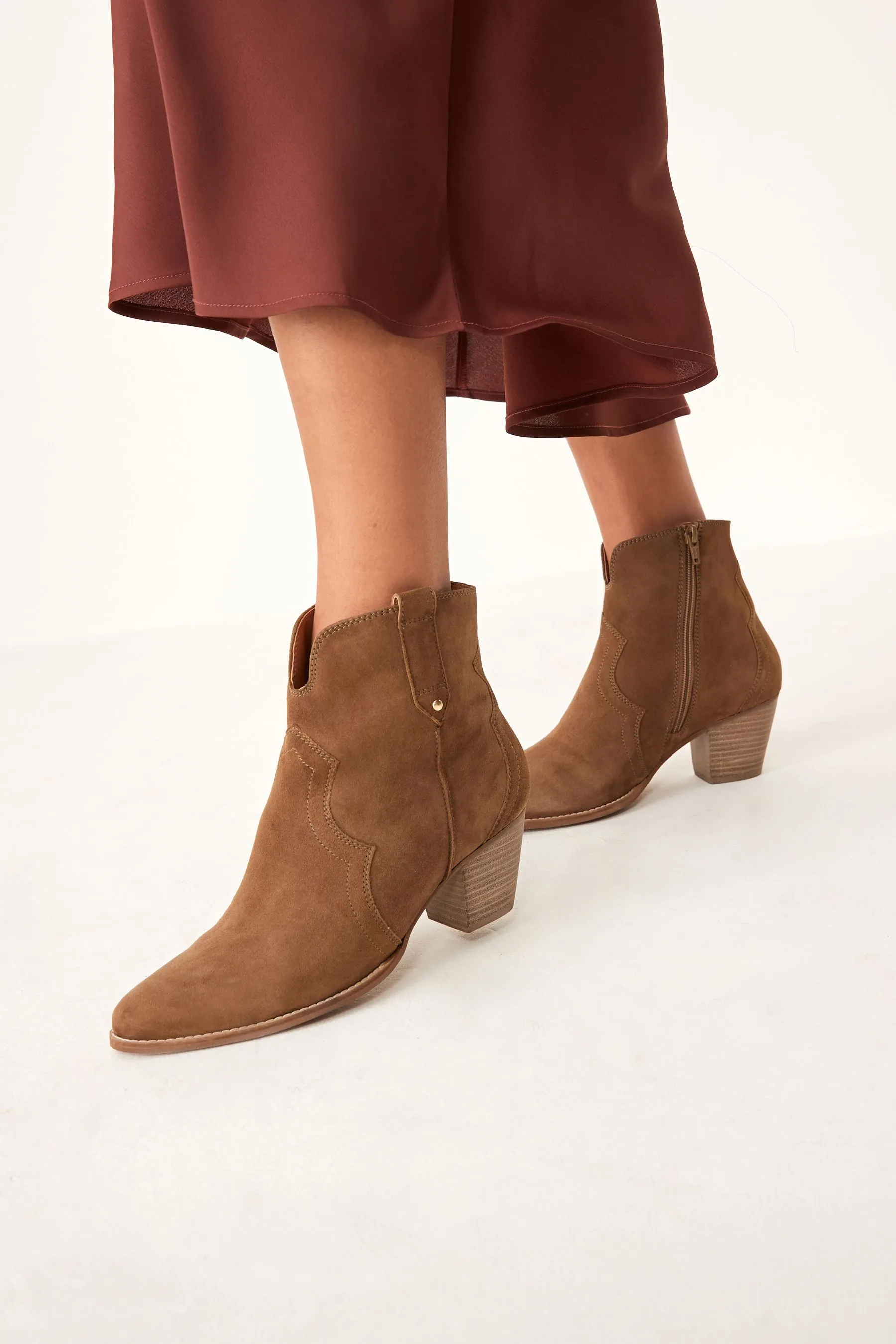 Forever Comfort® - Stivali in pelle cowboy/western    