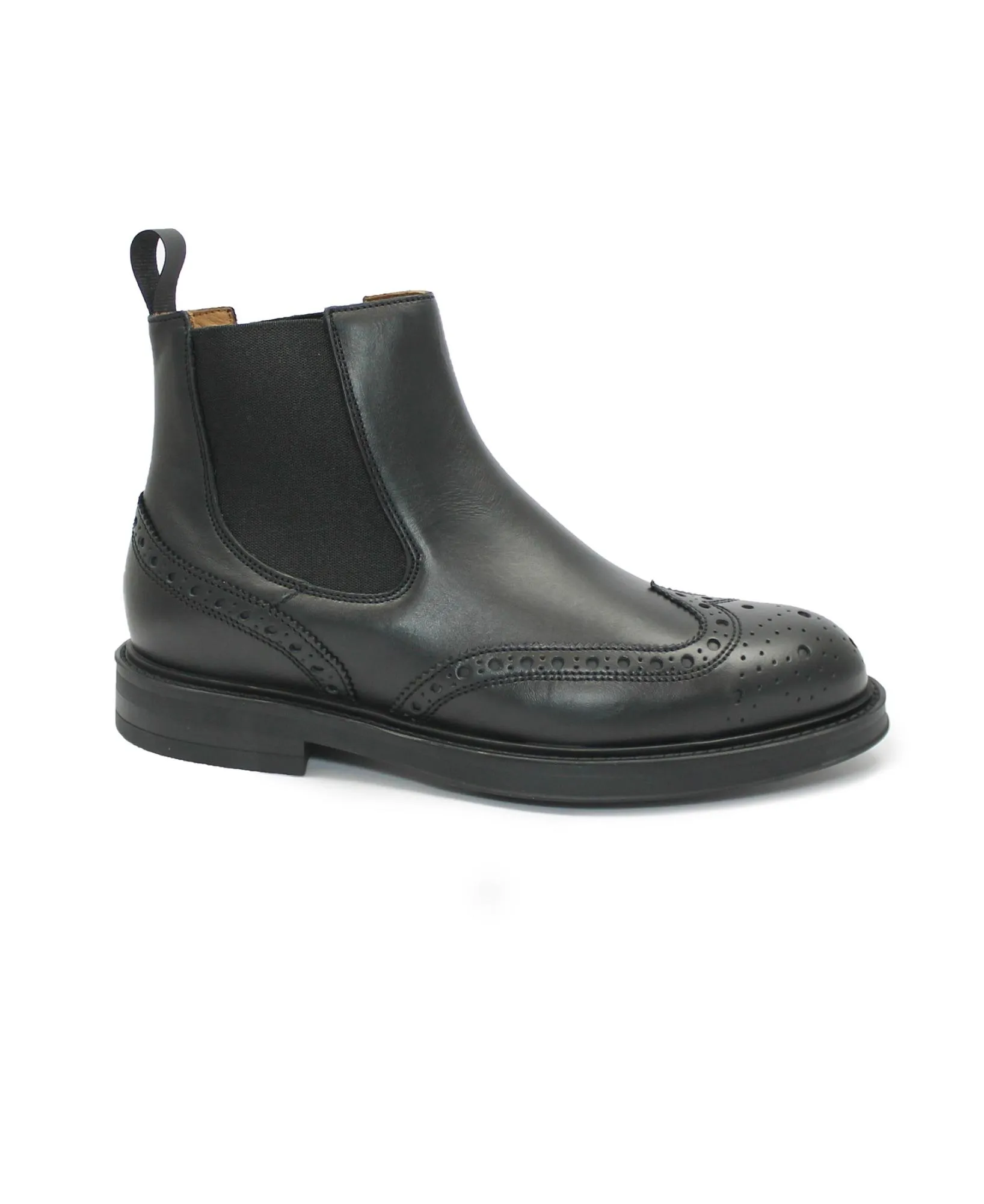 FRAU 73N6 nero beatles inglese scarpe uomo stivaletti pelle