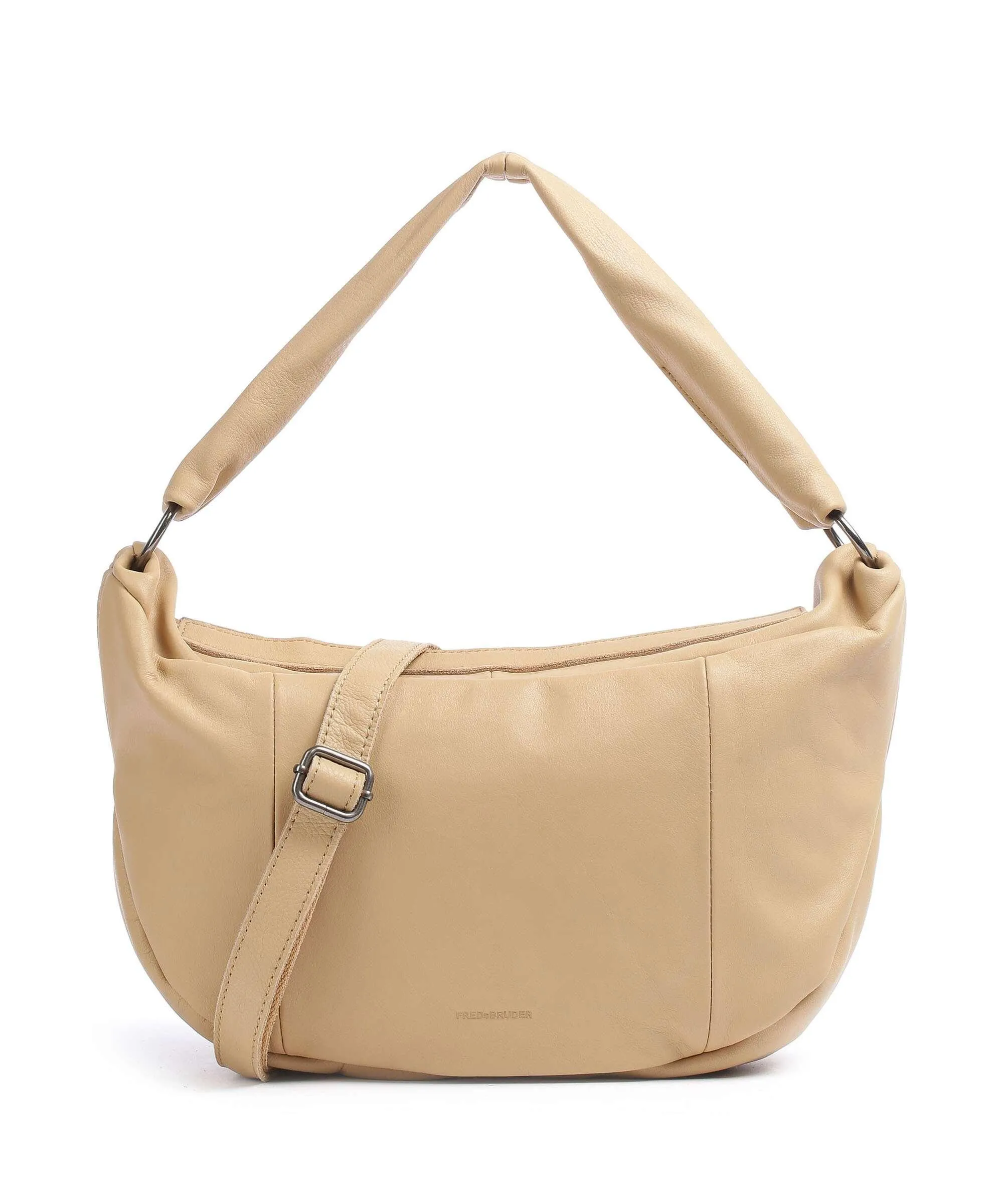  FredsBruder Rousur Borsa hobo morbida pelle bovina marrone chiaro  