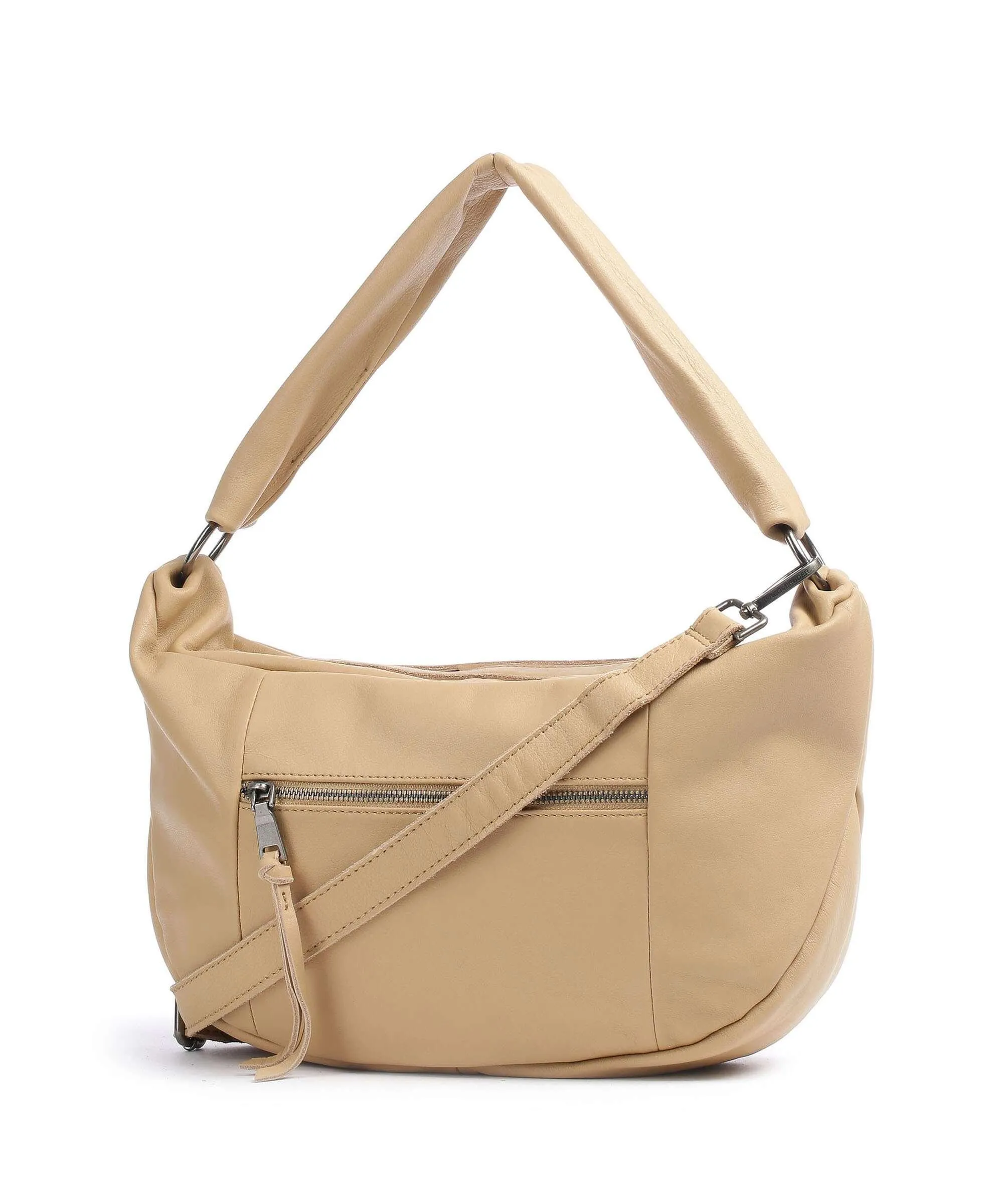  FredsBruder Rousur Borsa hobo morbida pelle bovina marrone chiaro  