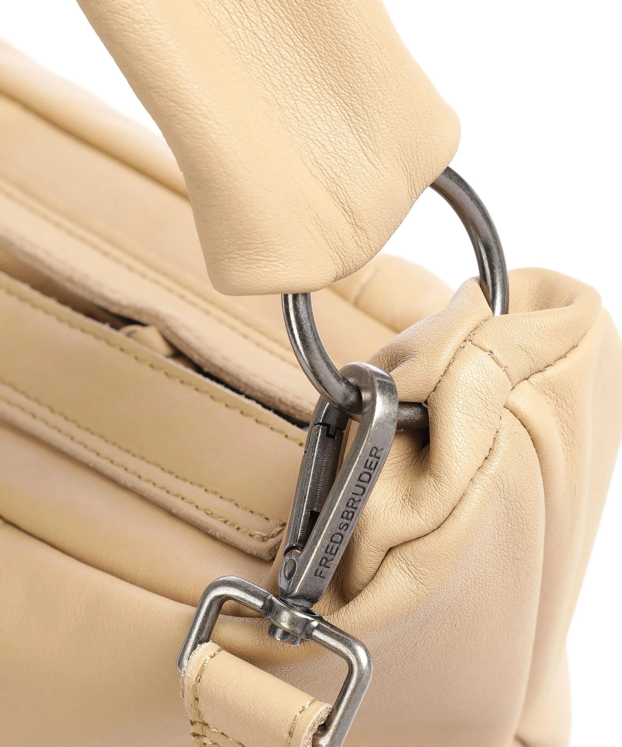  FredsBruder Rousur Borsa hobo morbida pelle bovina marrone chiaro  