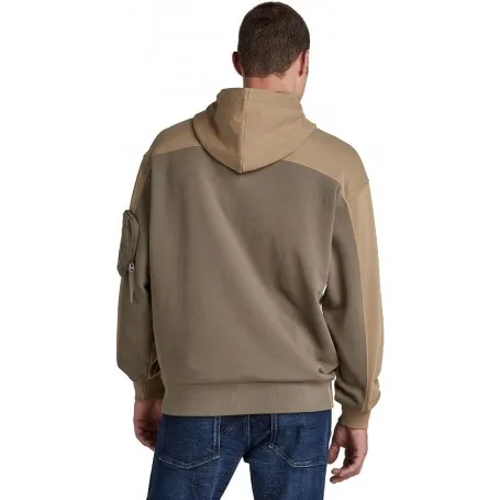G-STAR RAW Half Zip Loose Hooded Sweater Felpa con Cappuccio Uomo