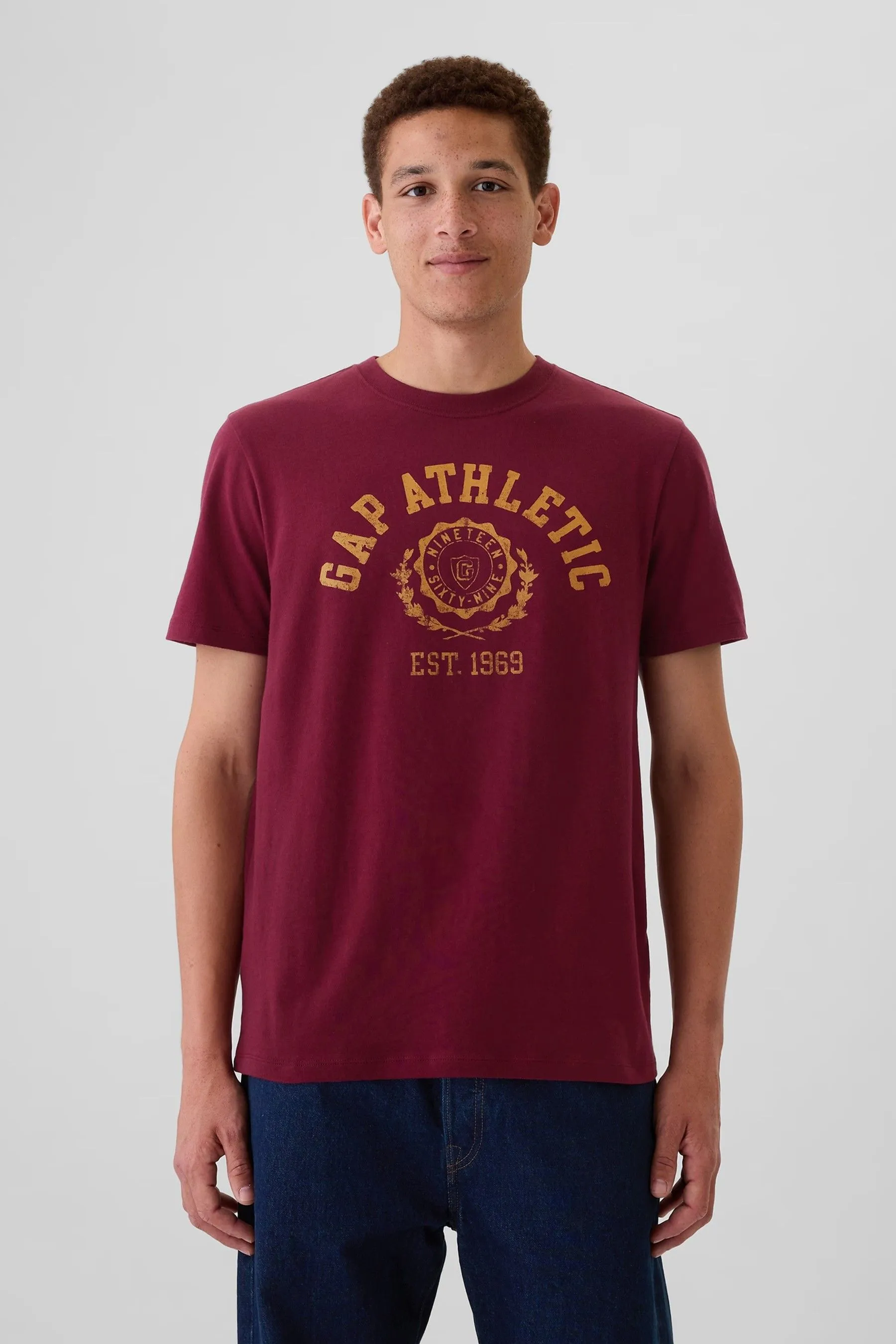 Gap Maglietta Everyday Athletic Graphic 100% Cotone Maniche corte    