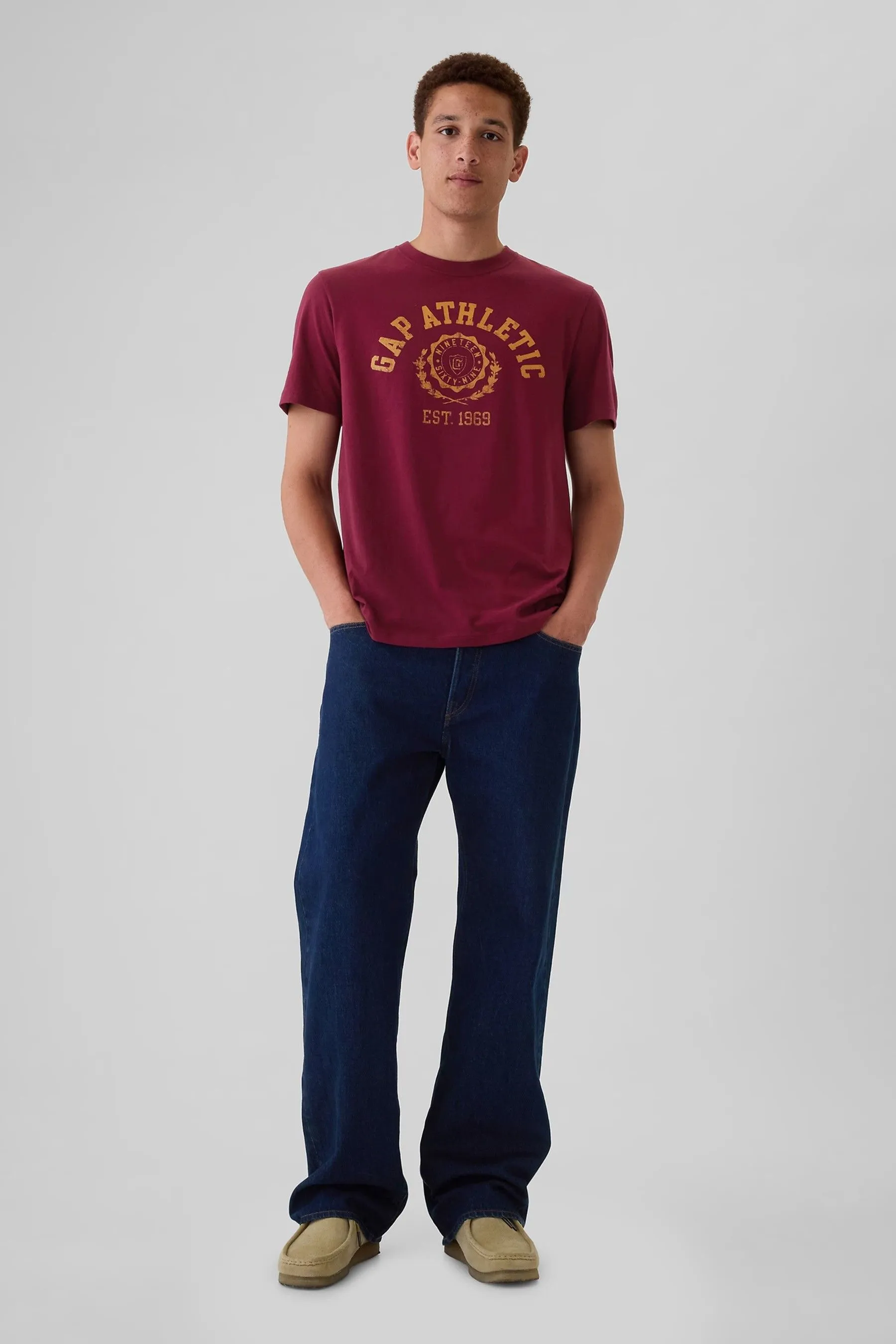 Gap Maglietta Everyday Athletic Graphic 100% Cotone Maniche corte    