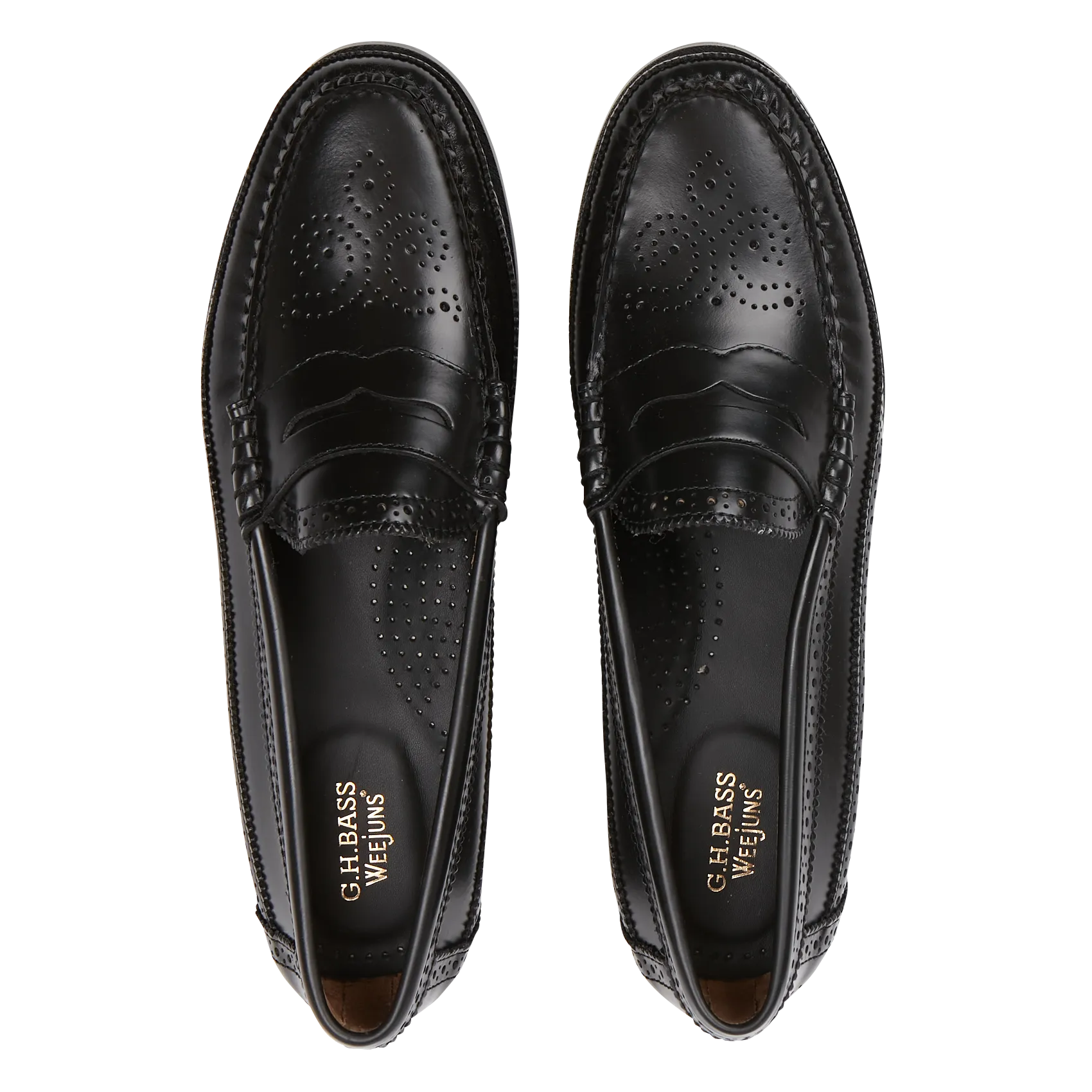  GH BASS   PENNY BROGUE - Mocassini in pelle | Nero
