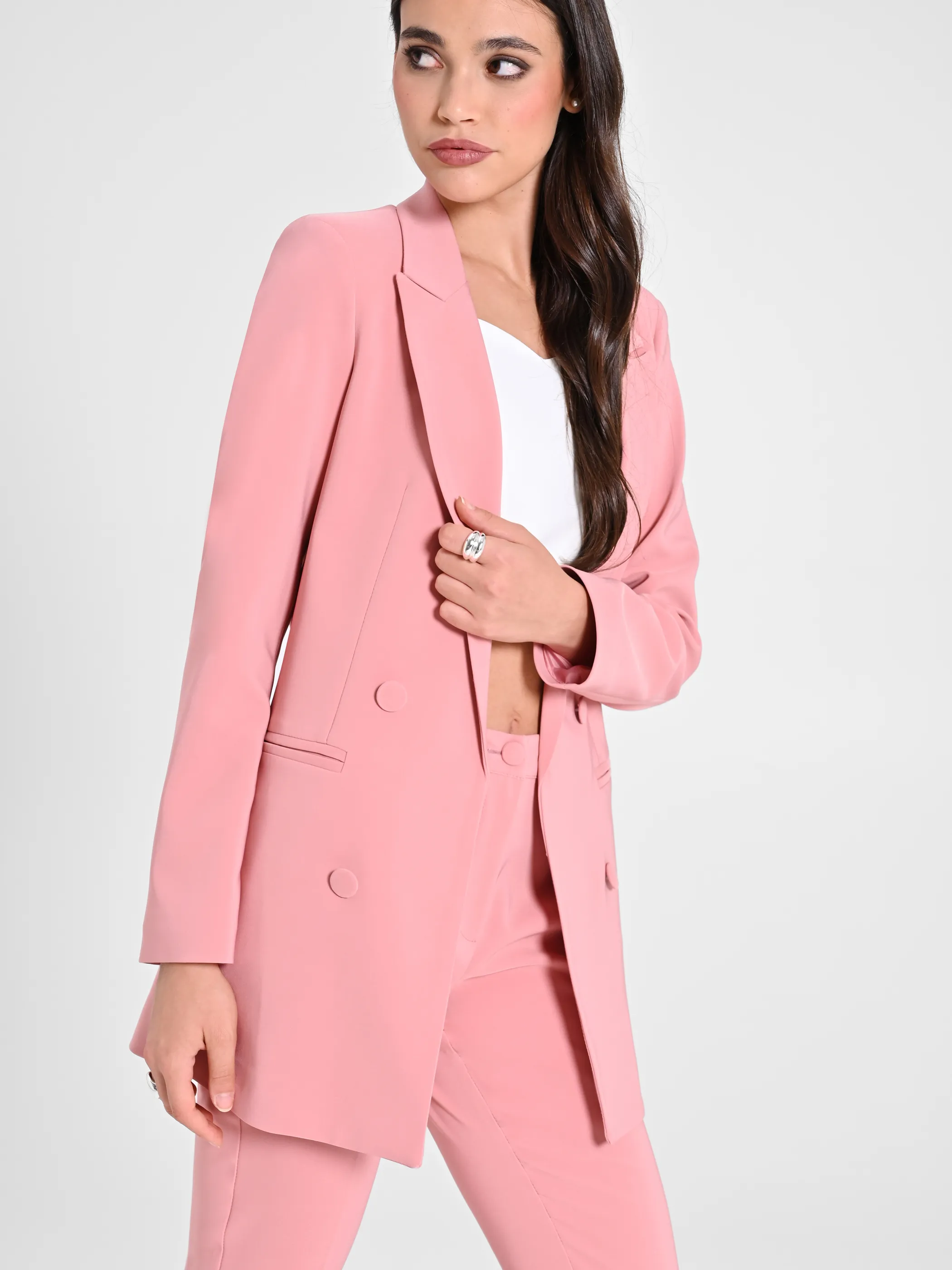      Giacca Doppiopetto Rosa     