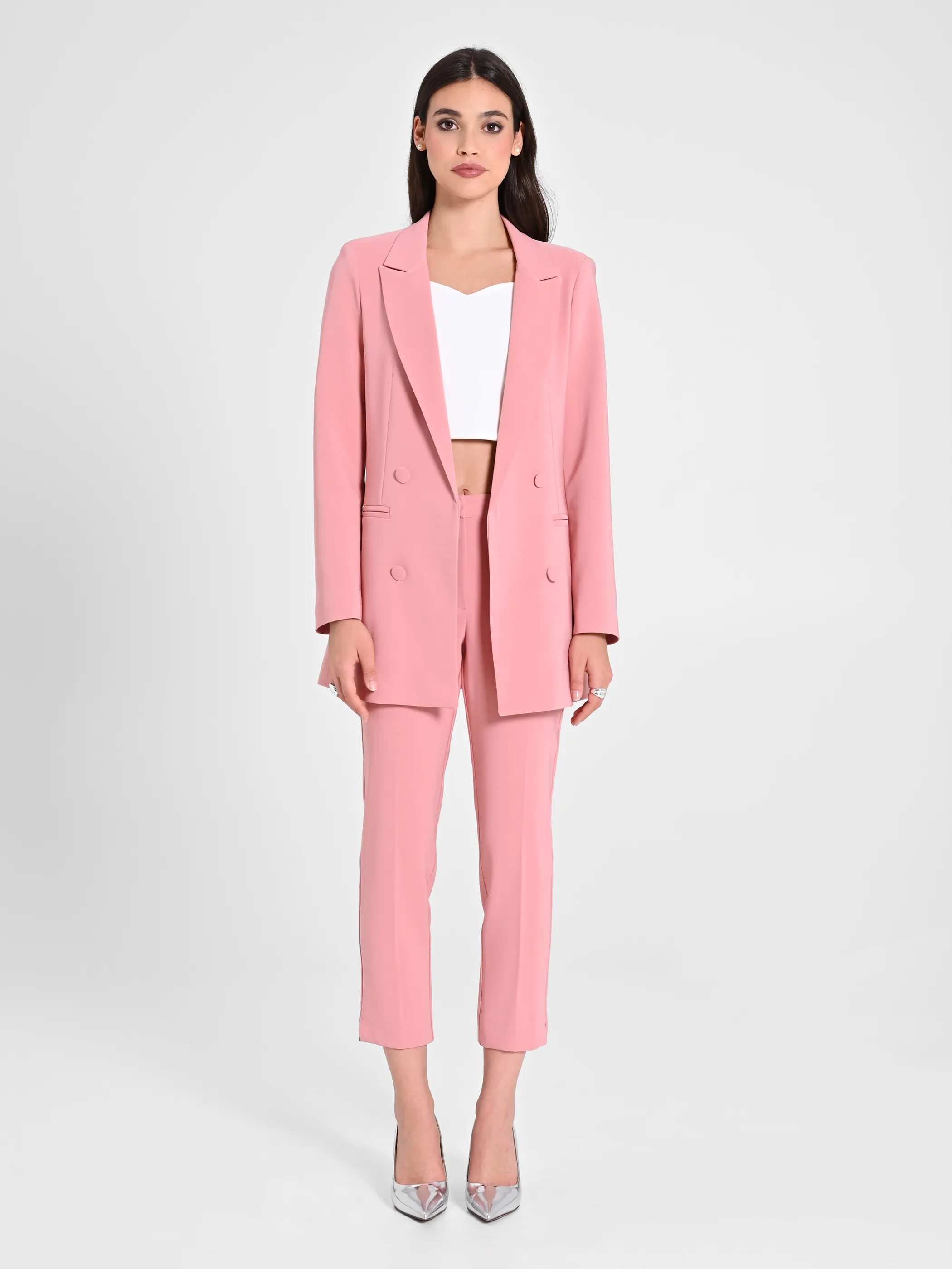      Giacca Doppiopetto Rosa     