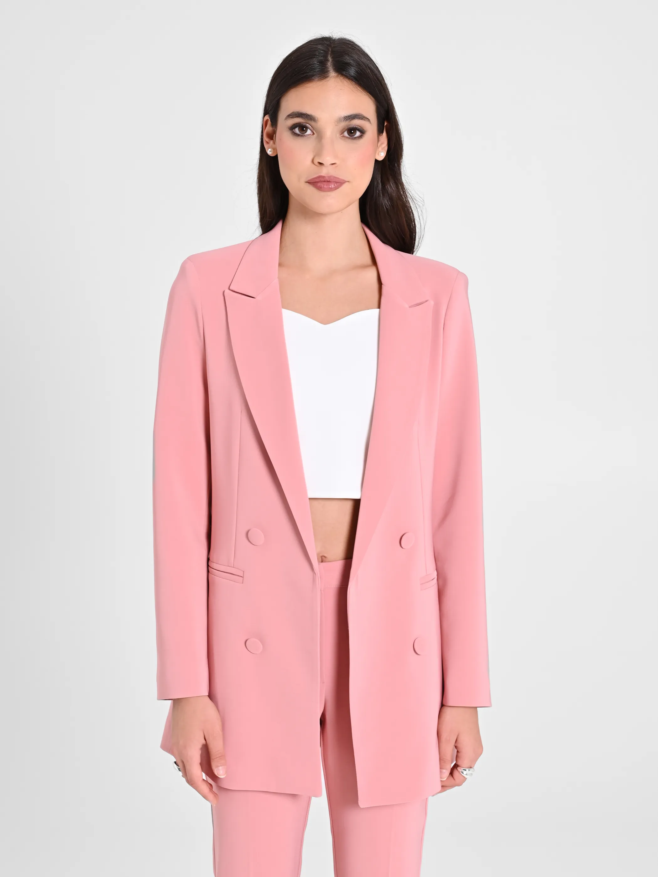      Giacca Doppiopetto Rosa     
