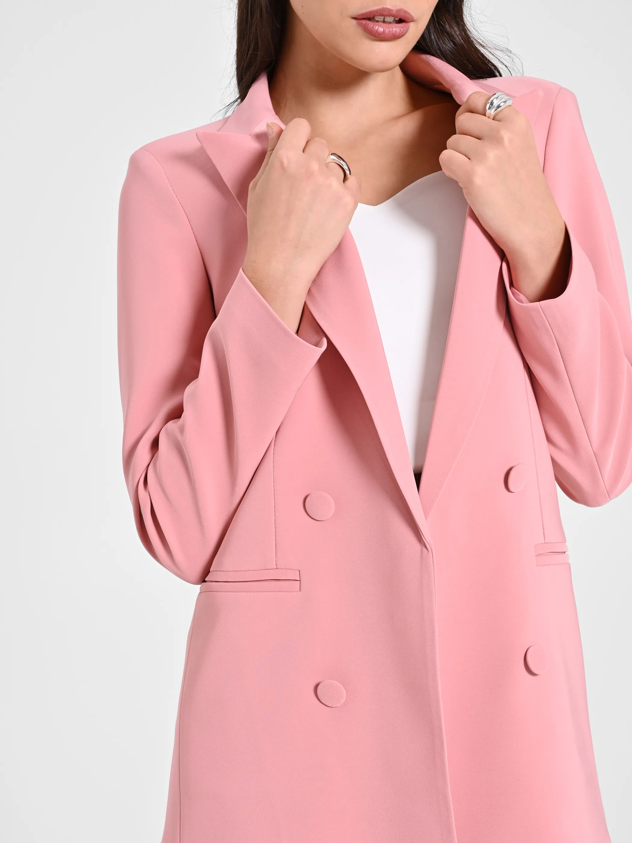      Giacca Doppiopetto Rosa     