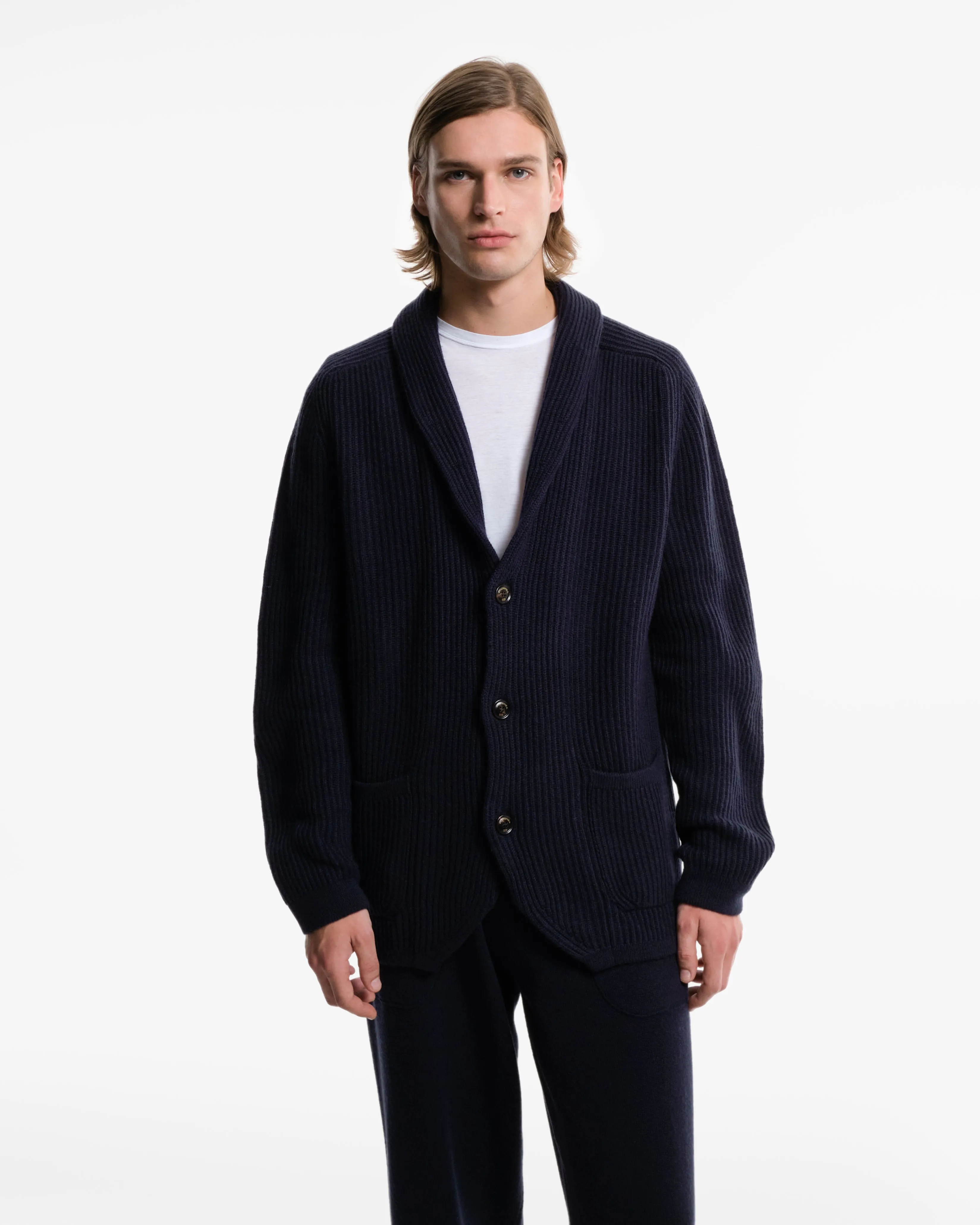 Giacca in Cashmere blu