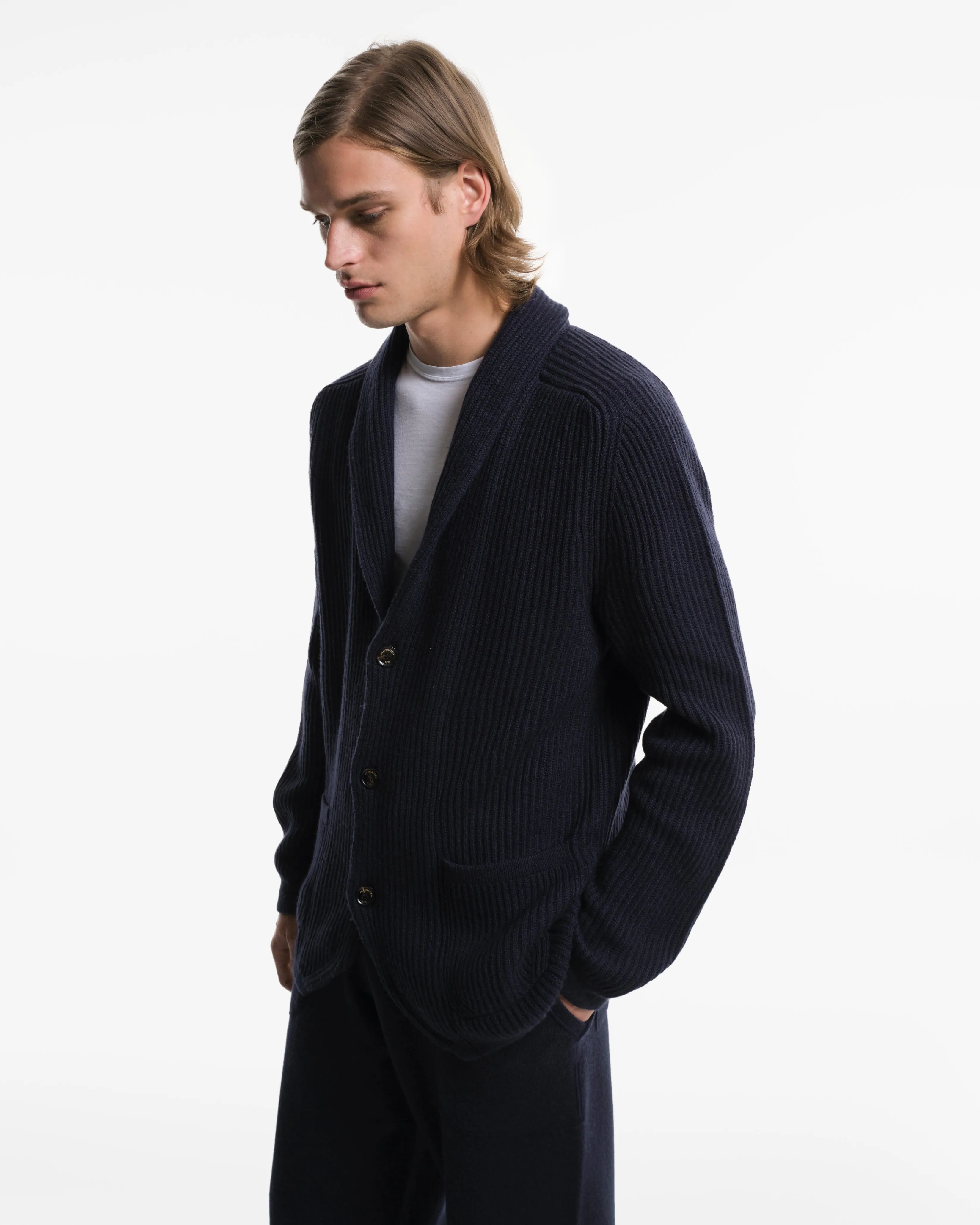 Giacca in Cashmere blu