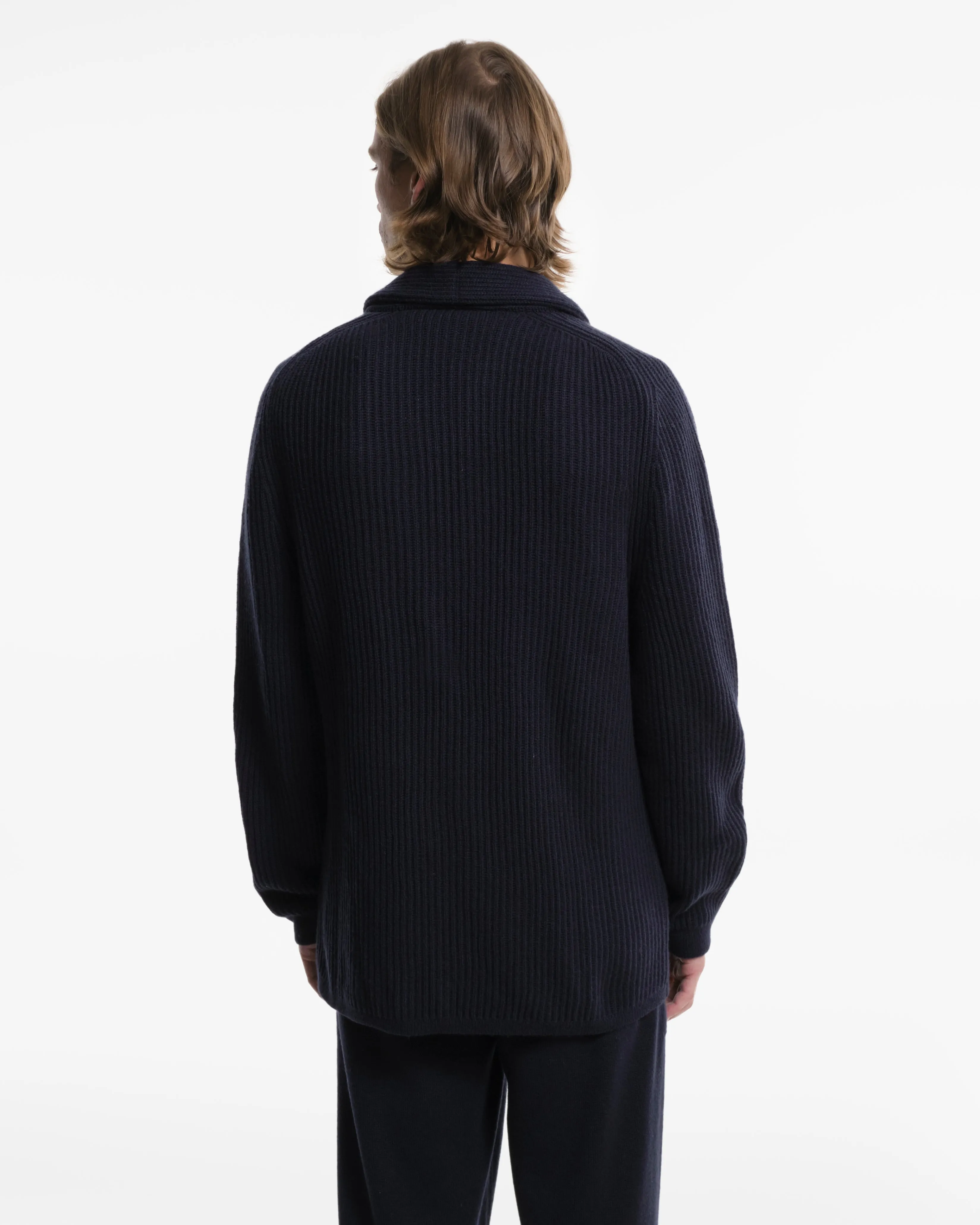 Giacca in Cashmere blu