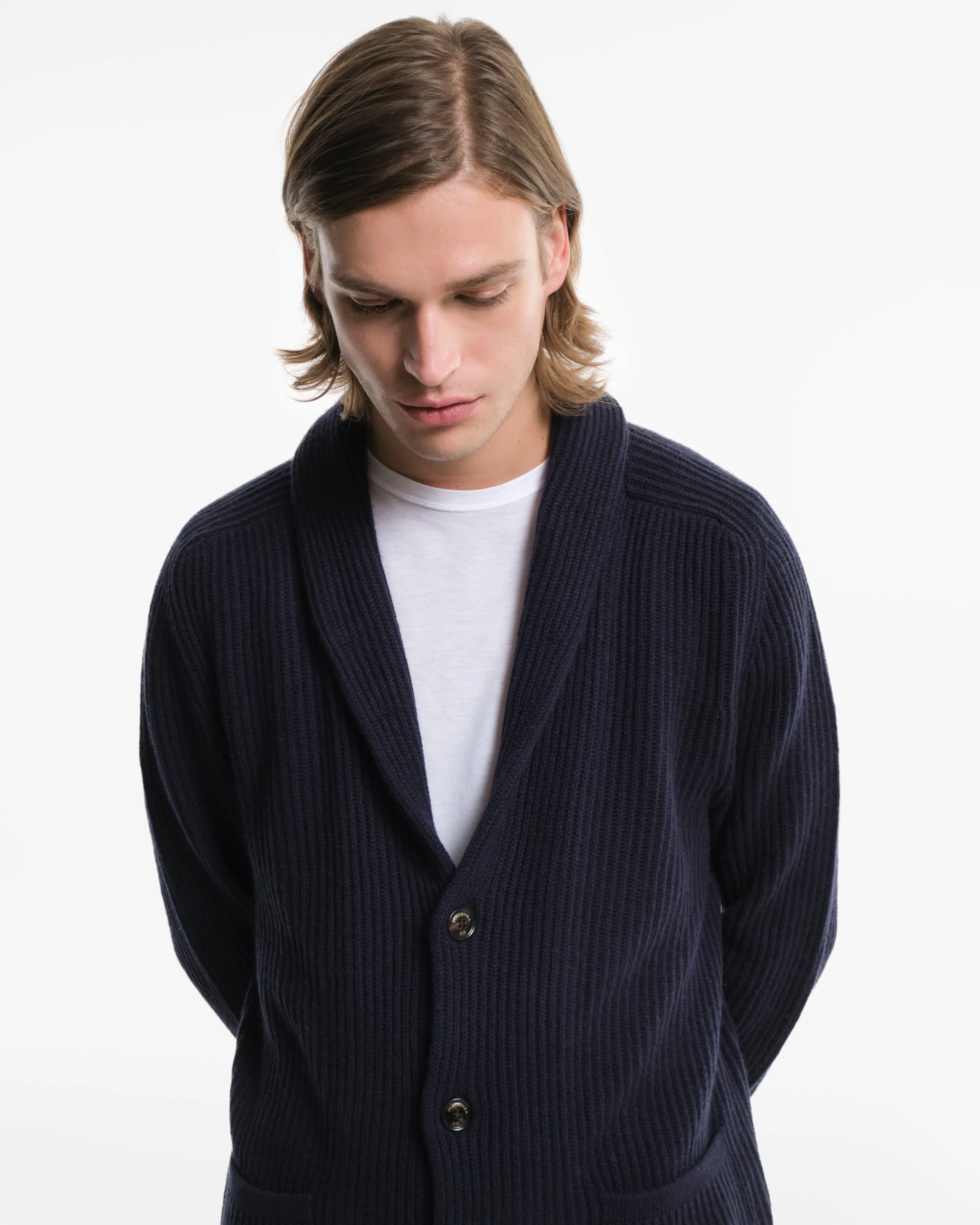 Giacca in Cashmere blu