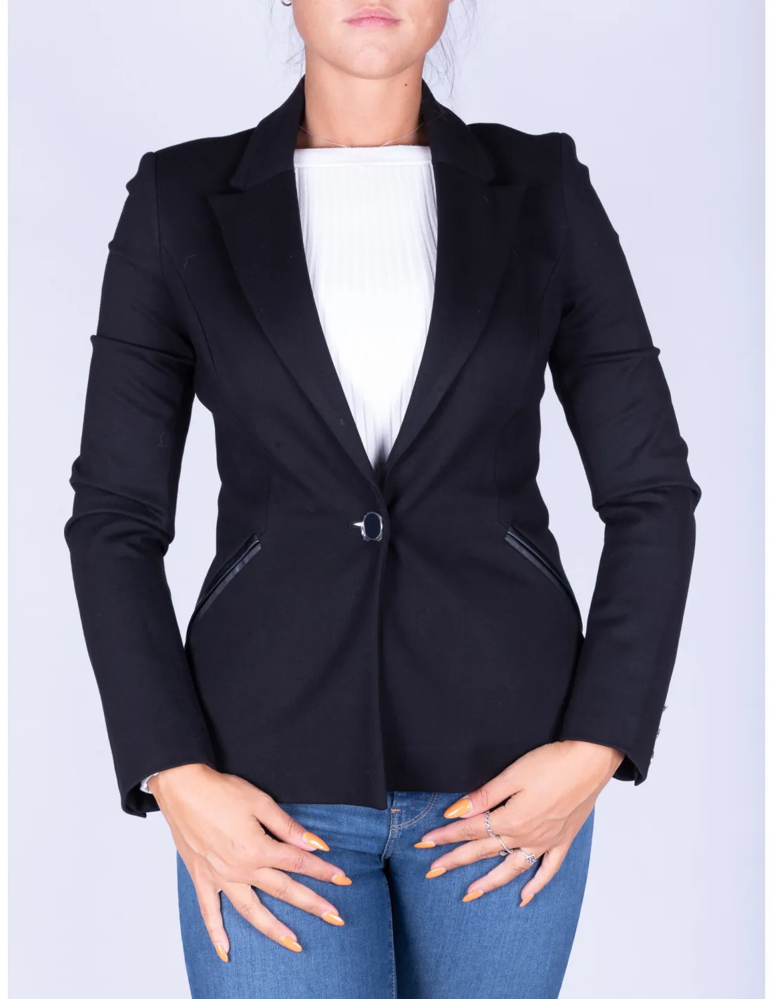 Giacca nera donna Speranza Blazer Guess
