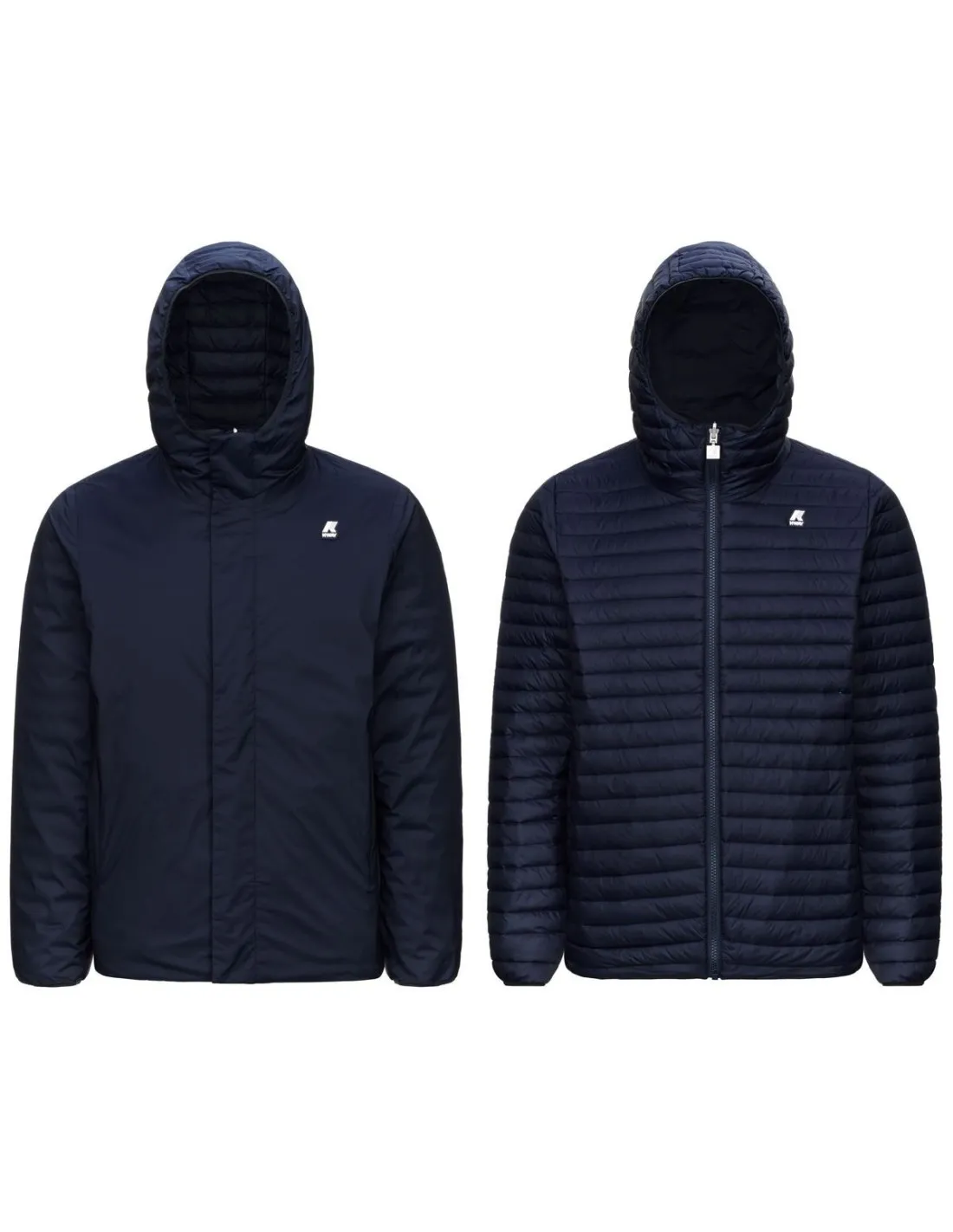 Giacca reversibile K-Way Jukes Thermo Light Depth Blu