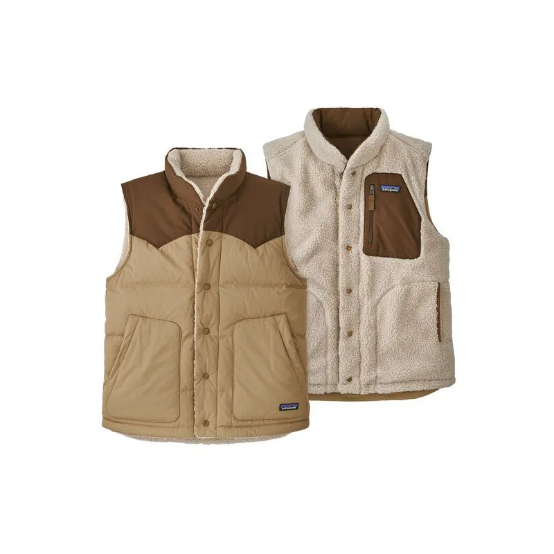 Giacca senza maniche Patagonia M's Reversible Bivy Down Vest (Classic Tan) uomo