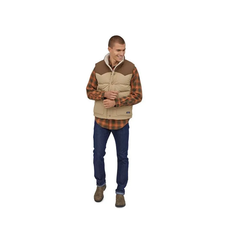 Giacca senza maniche Patagonia M's Reversible Bivy Down Vest (Classic Tan) uomo
