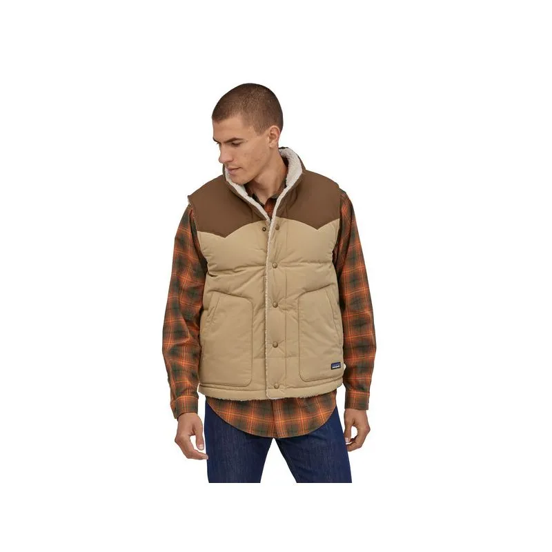Giacca senza maniche Patagonia M's Reversible Bivy Down Vest (Classic Tan) uomo