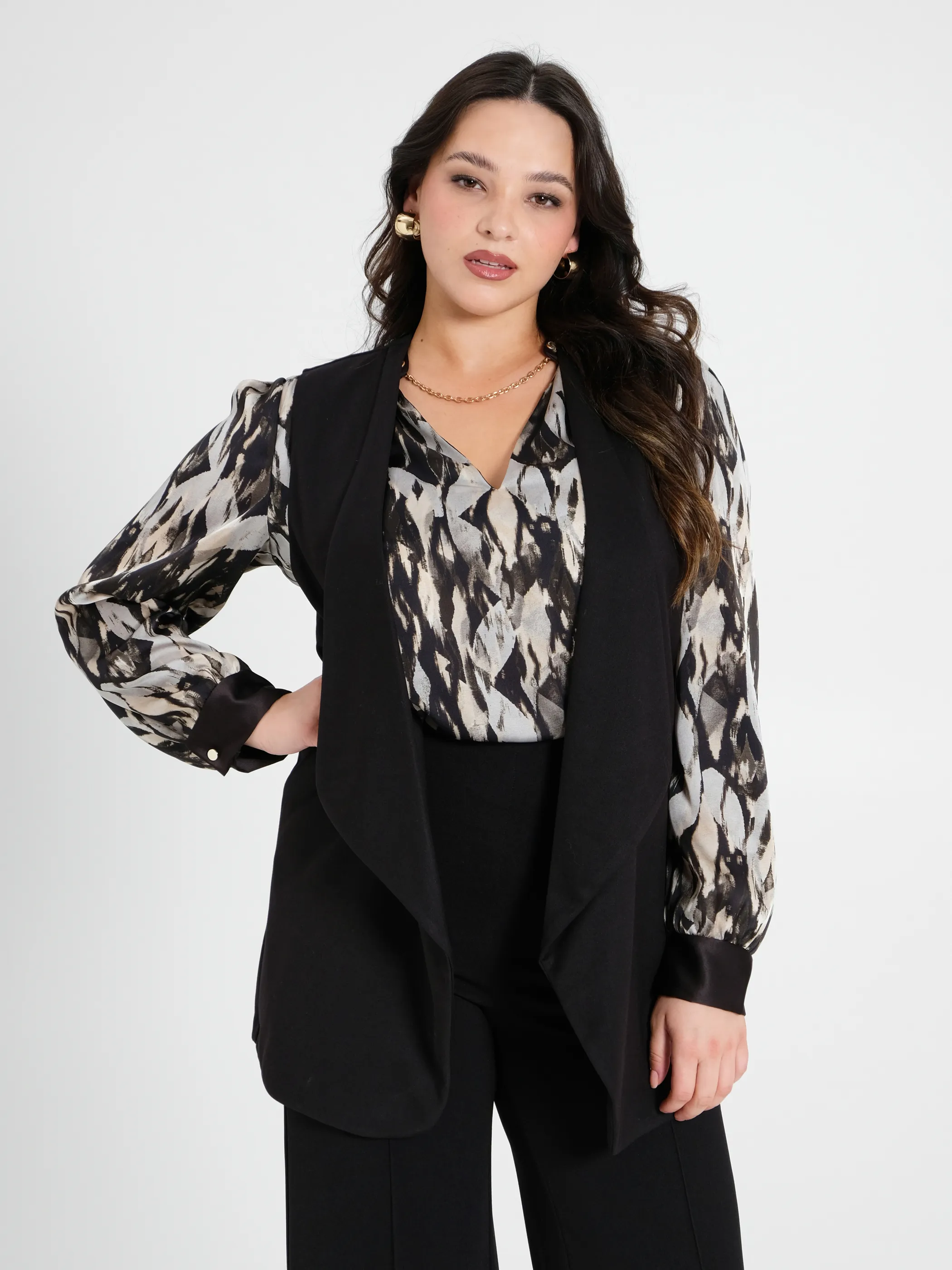      Gilet Curvy Nero     