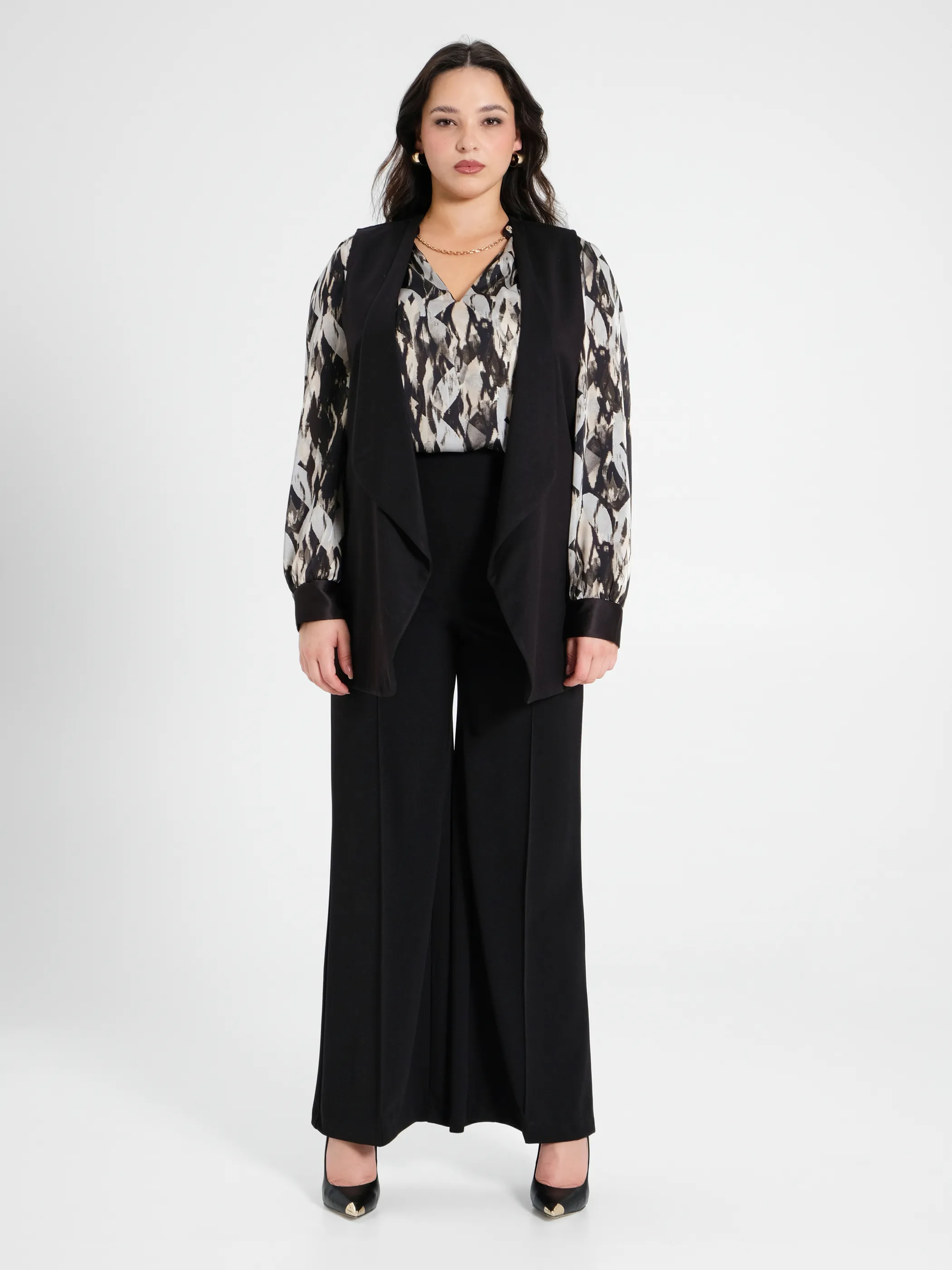      Gilet Curvy Nero     