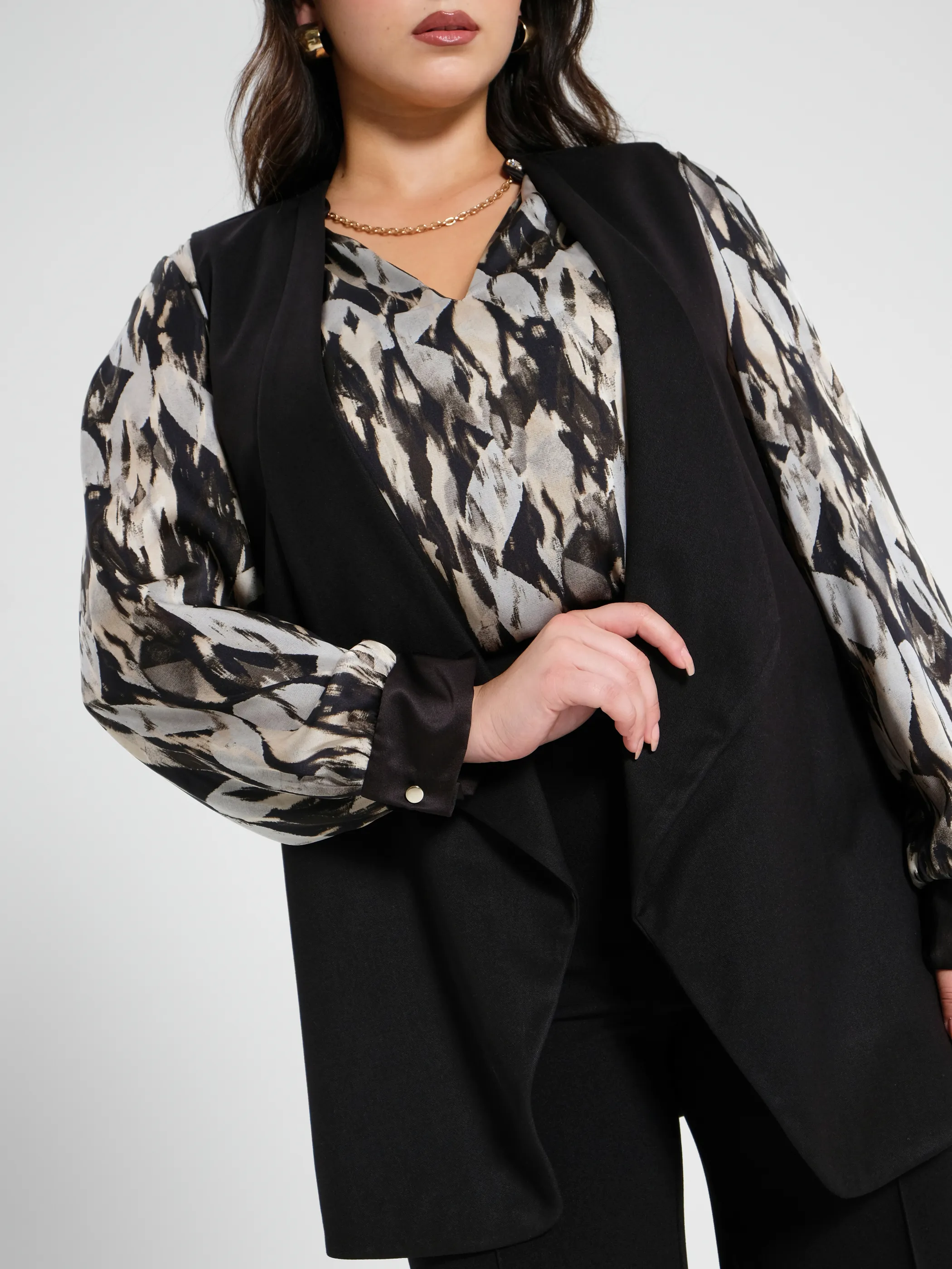      Gilet Curvy Nero     