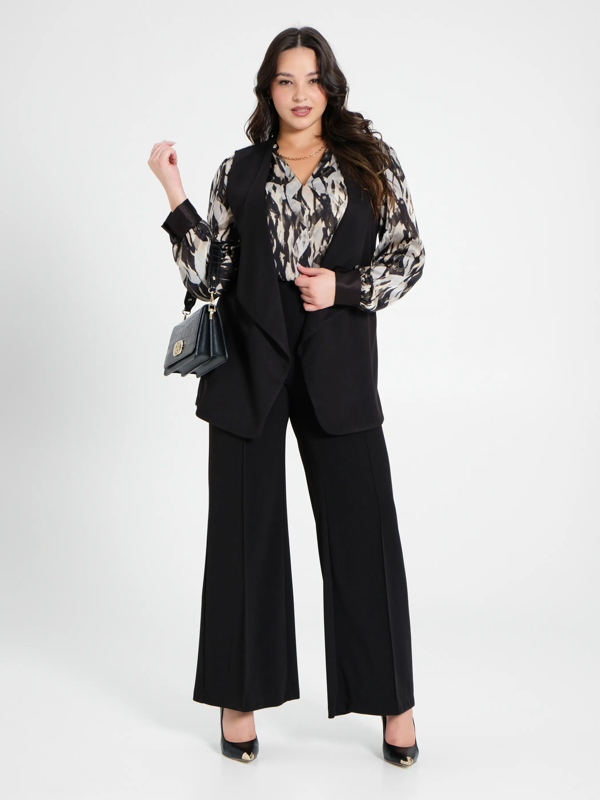      Gilet Curvy Nero     