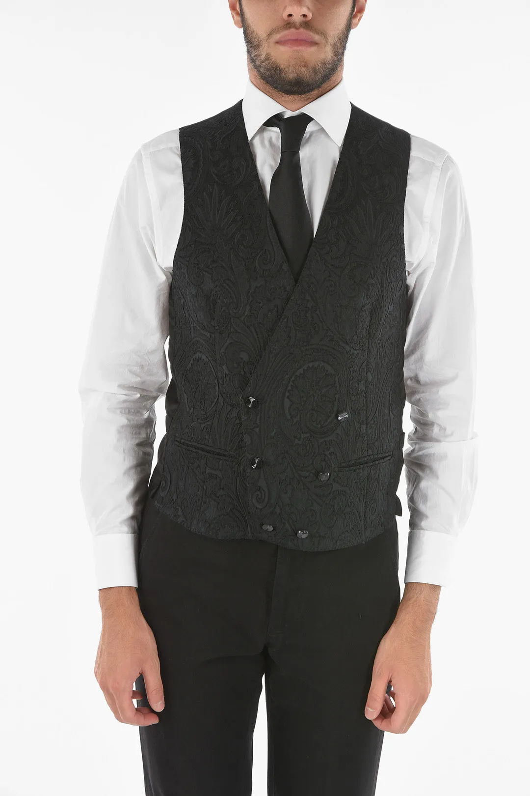 Gilet Damascato CEREMONY ACADEMY Doppiopetto
