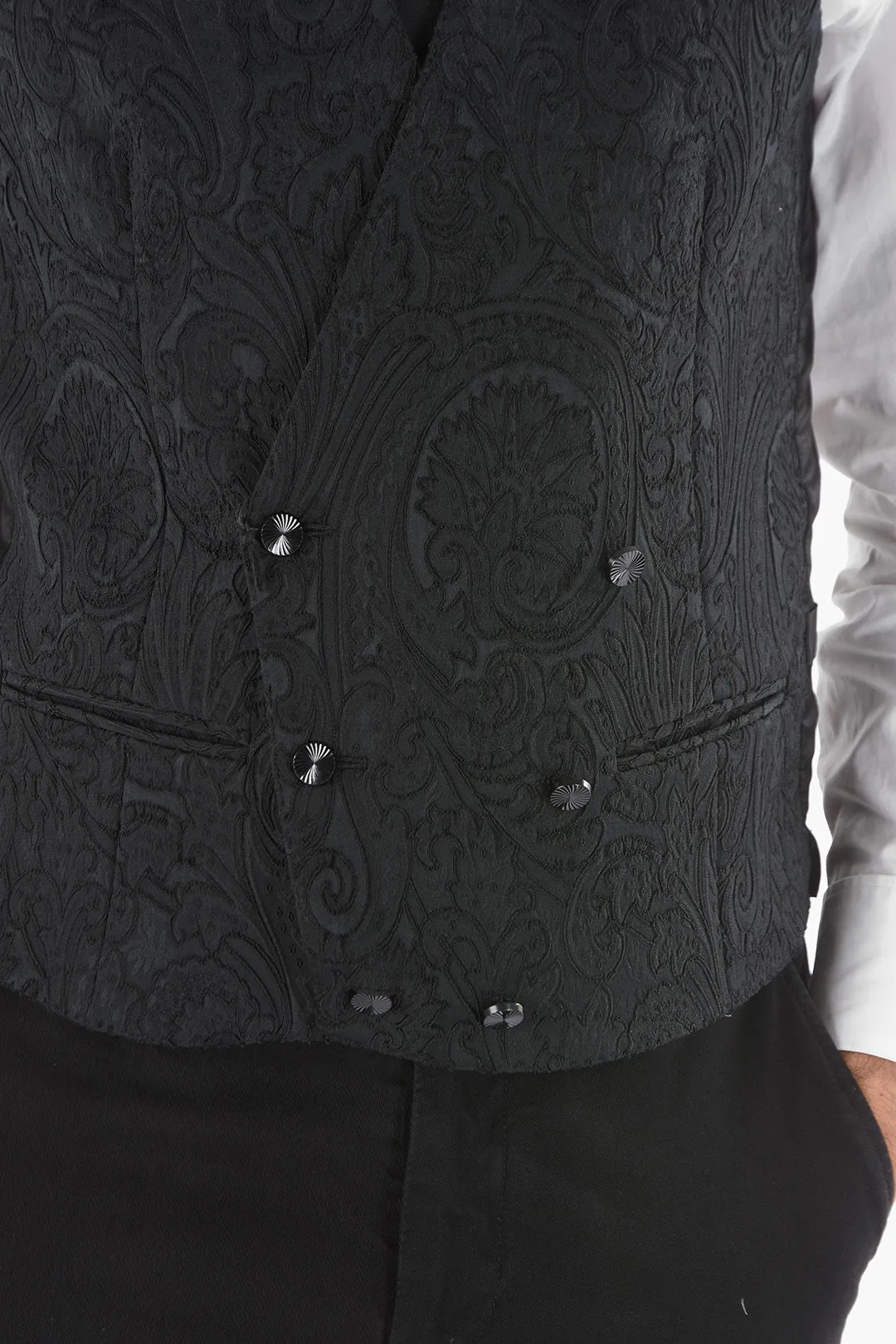 Gilet Damascato CEREMONY ACADEMY Doppiopetto