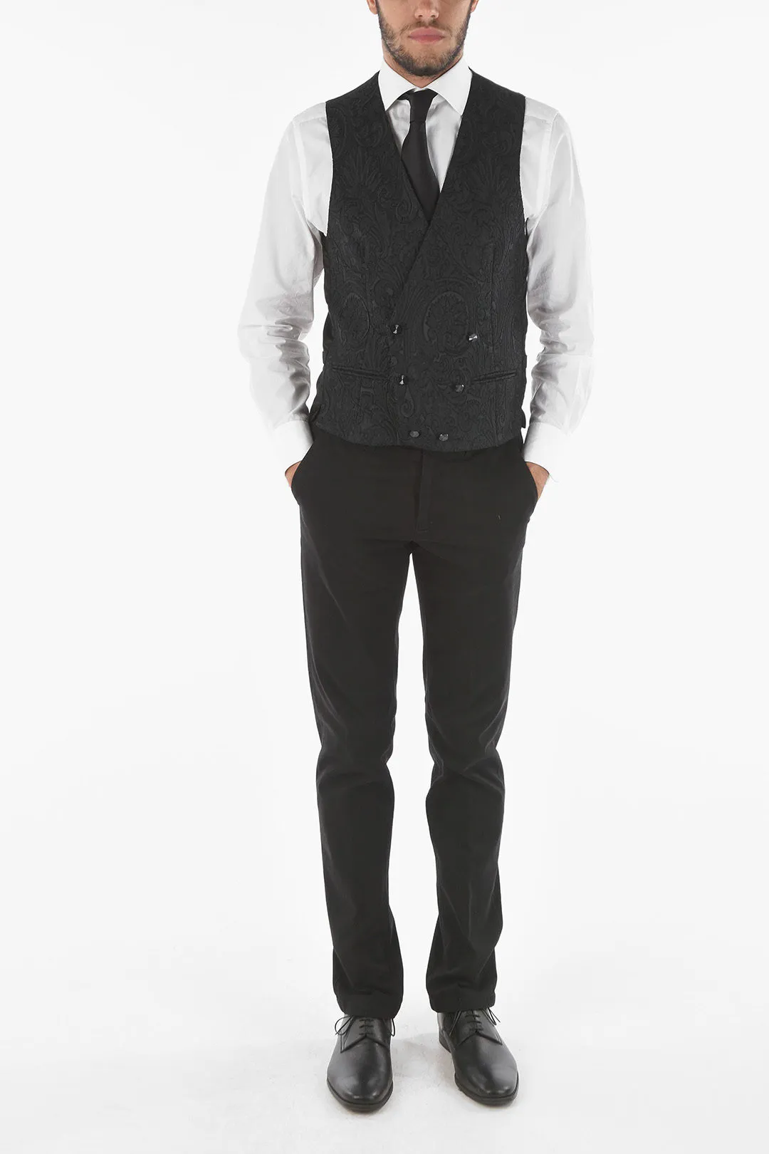 Gilet Damascato CEREMONY ACADEMY Doppiopetto