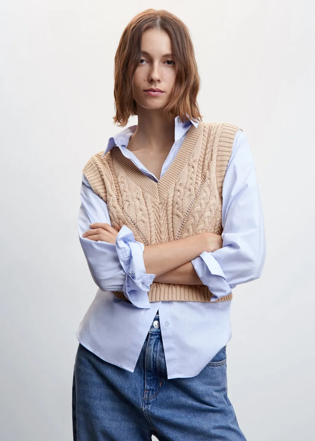 Gilet diagonal