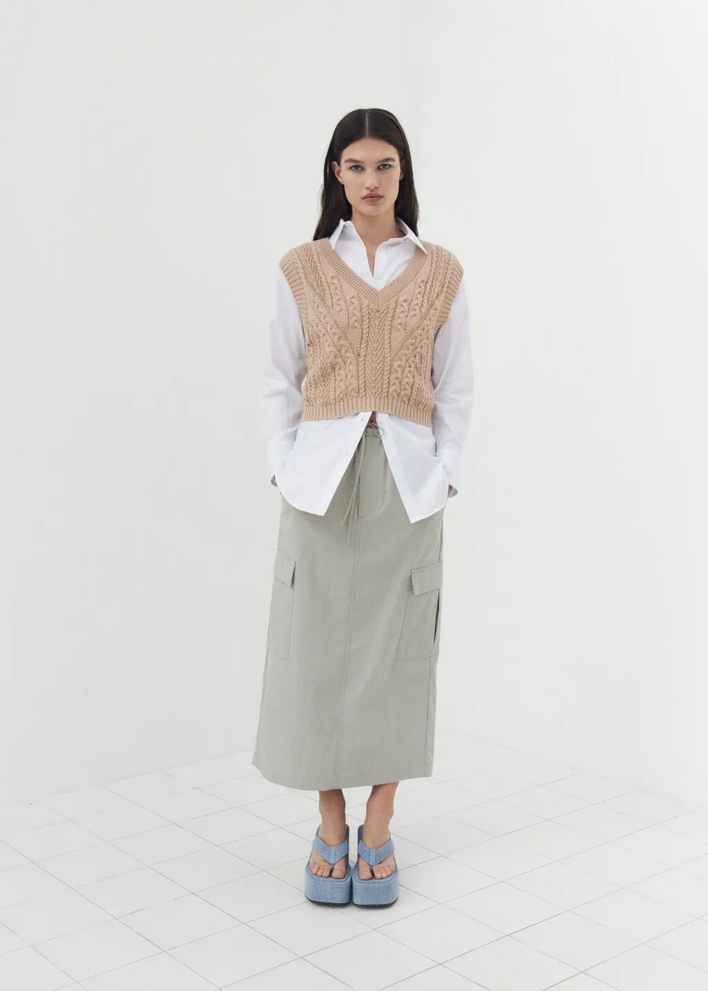 Gilet diagonal