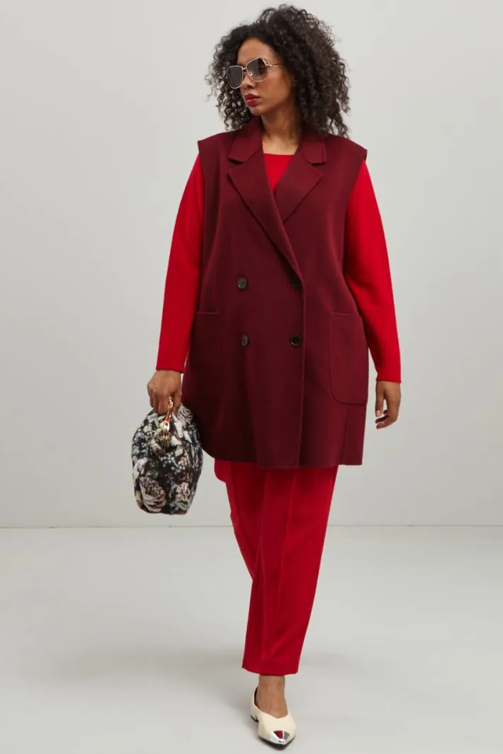 Gilet in doppio drap