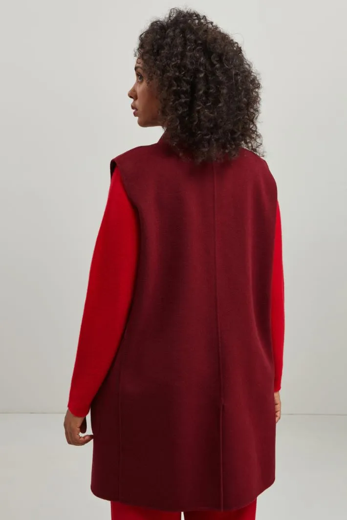 Gilet in doppio drap