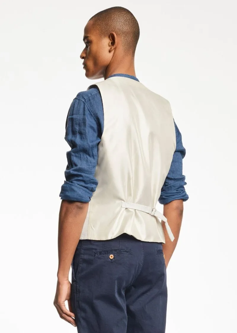 Gilet in lino e cotone
