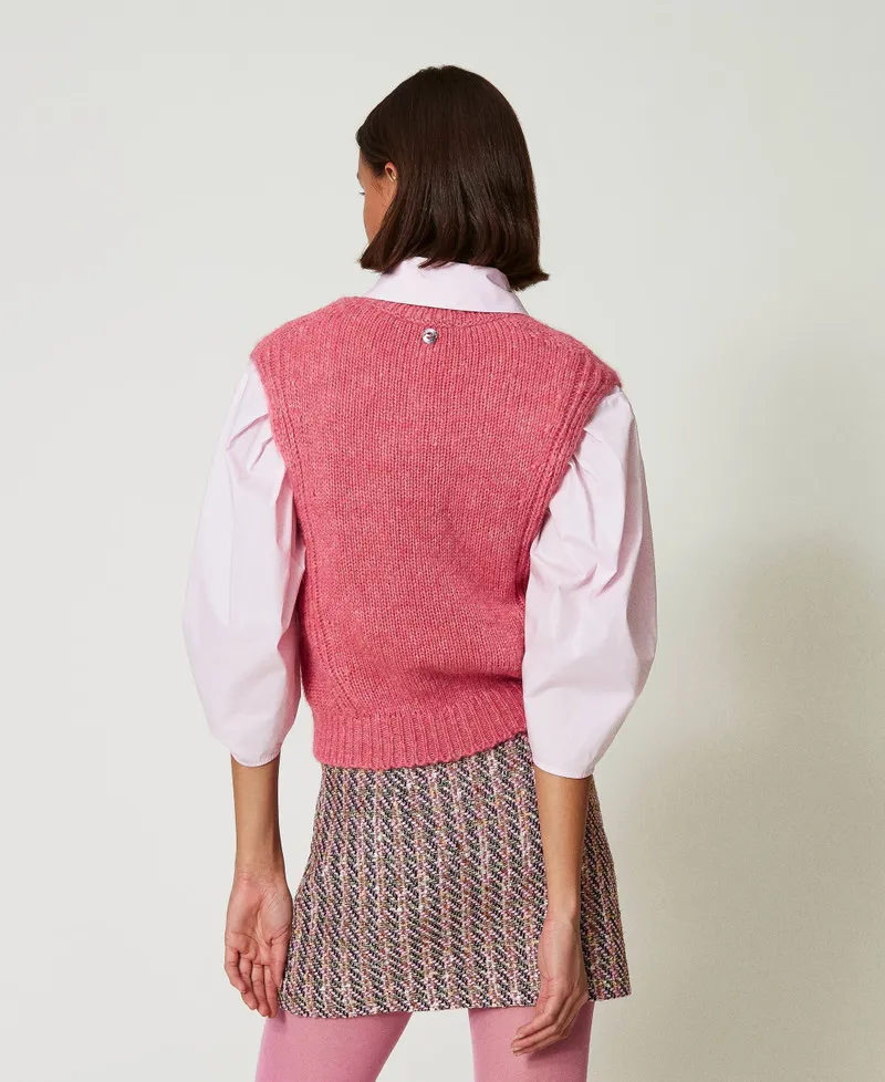 Gilet in misto lana seamless