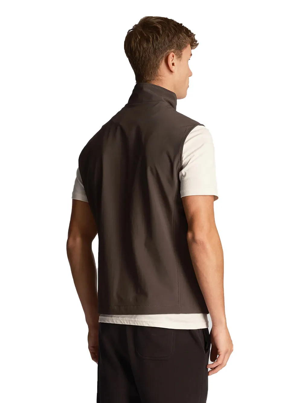 Gilet Uomo modello Softshell Marrone