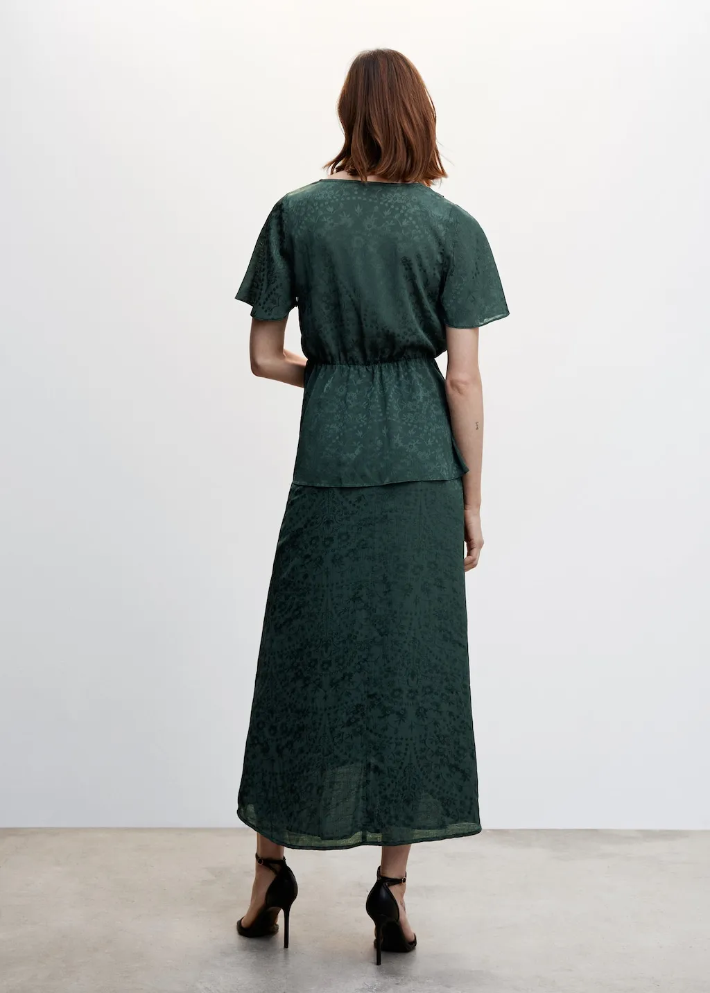 Gonna midi jacquard